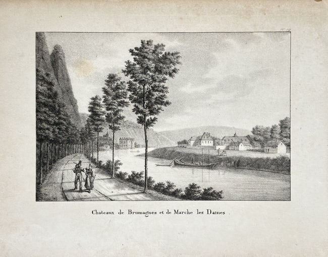 Jean-Baptiste Madou (1796–1877) – Chateaux of Brumagne and Marche-les-Dames (1 of 2)