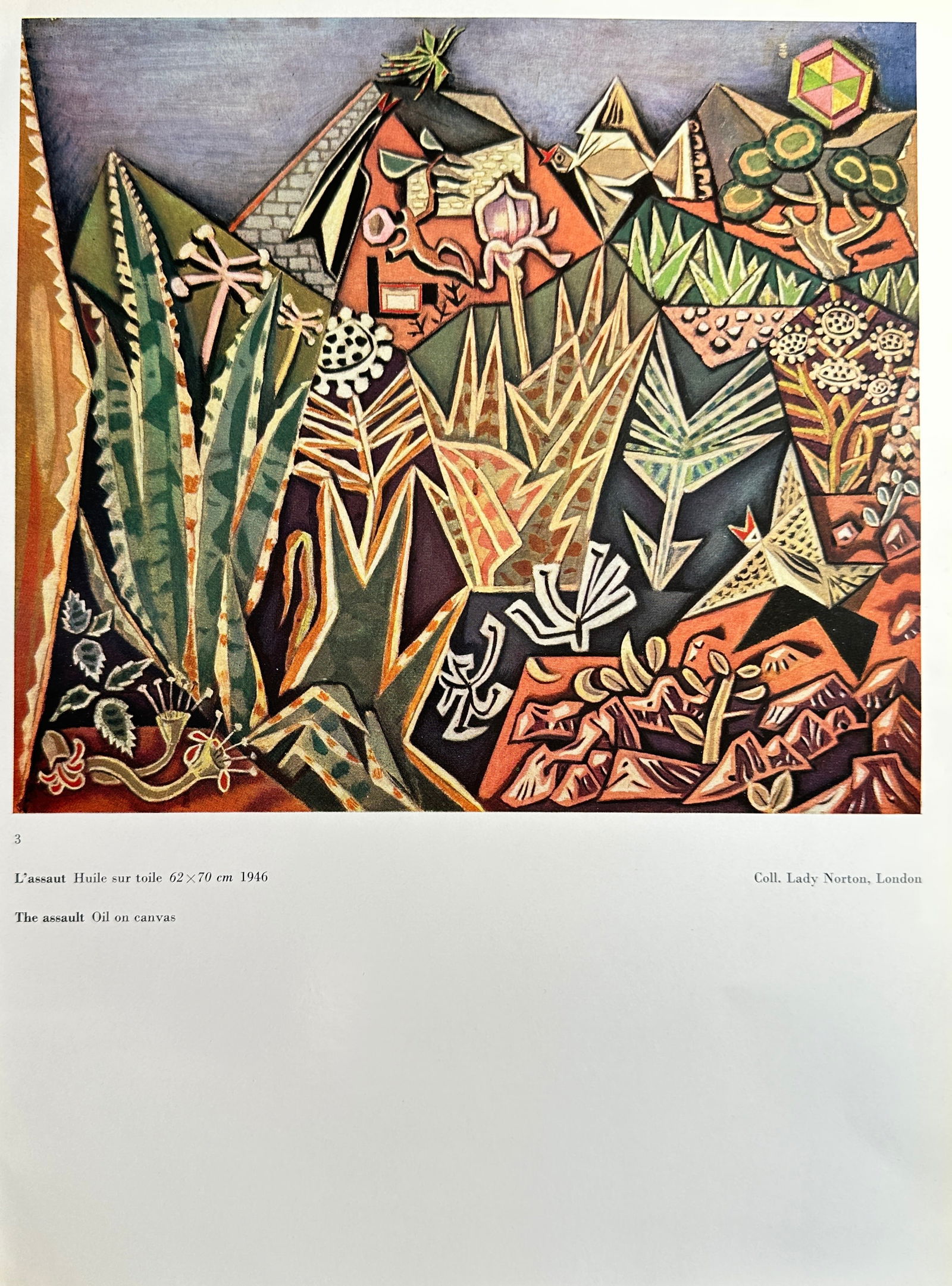 Nikos Hadjikyriakos-Ghika (1906–1994), after – The Assault – Offset print (20th Century) (1 of 2)