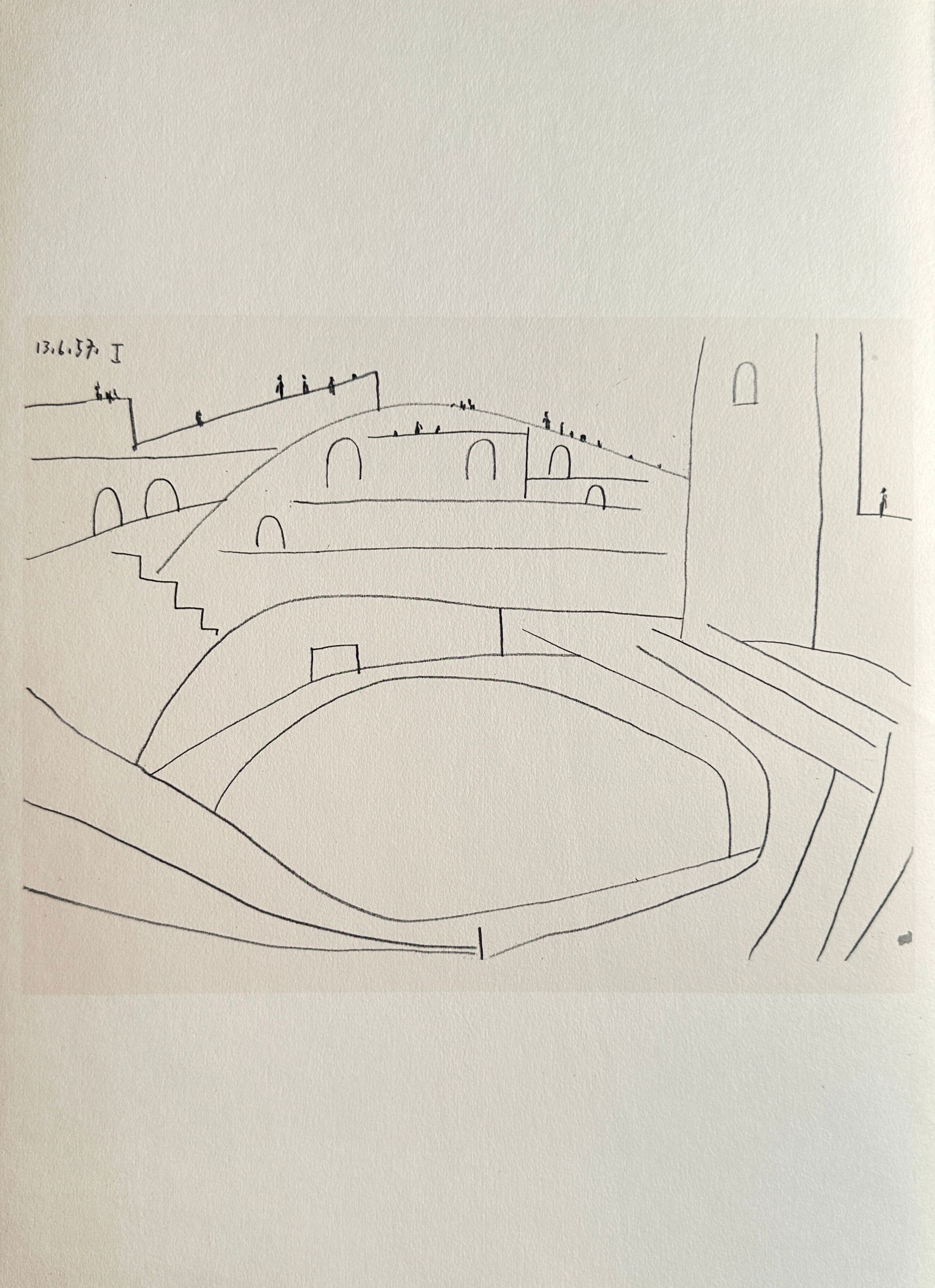 Pablo Picasso (1881–1973), after – Untitled (Architectural Study) – Offset print (20th (1 of 2)