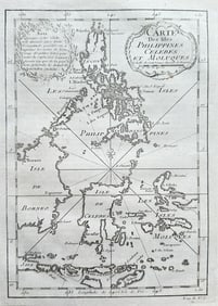 Jacques Nicolas Bellin (1703–1772) – Map of Indonesia and Philippine (1 of 2)