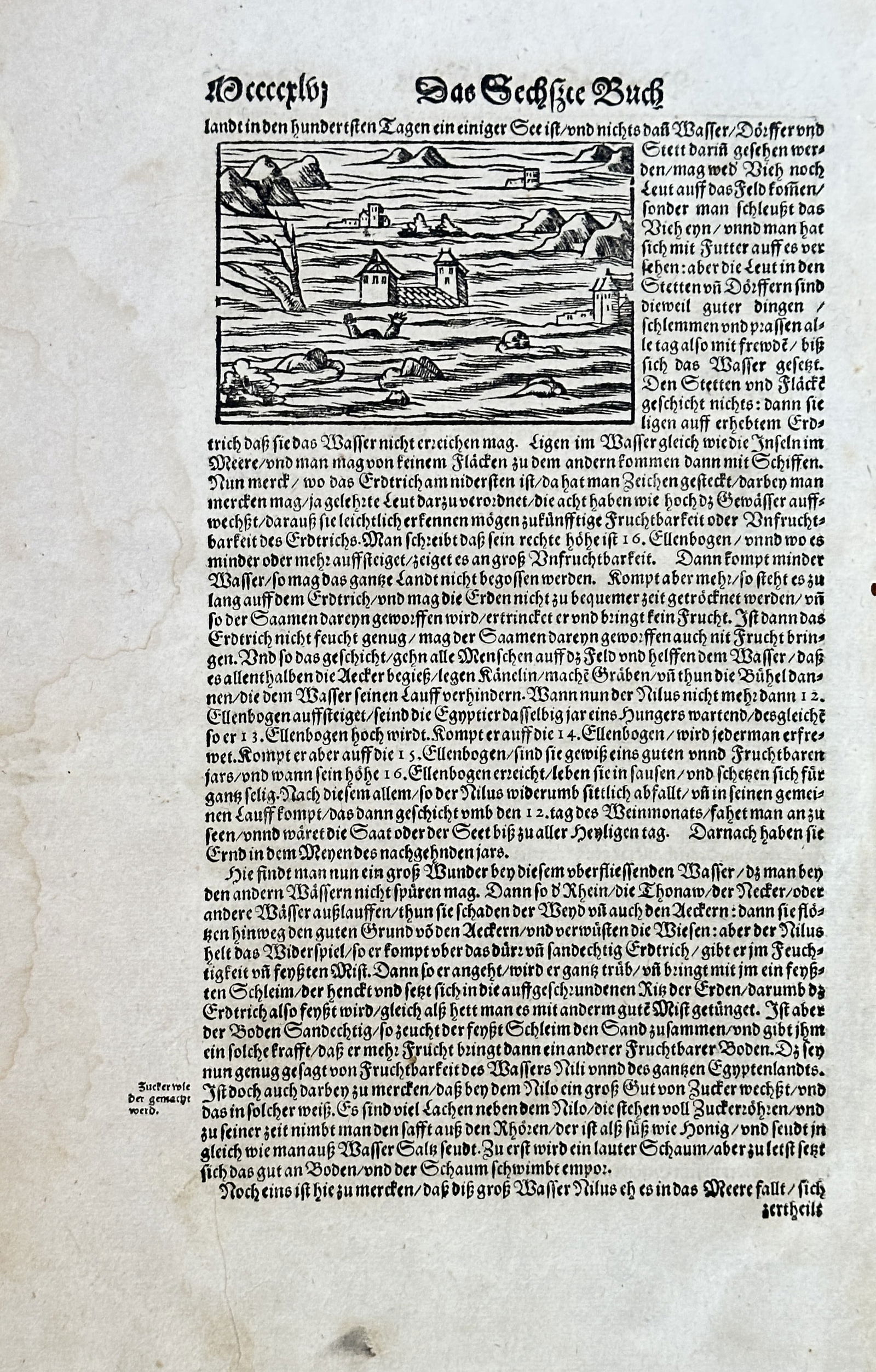 Sebastian Münster – The Sixth Book (View of Islands or Coastal Settlements) – Woodcut (Circa (1 of 2)