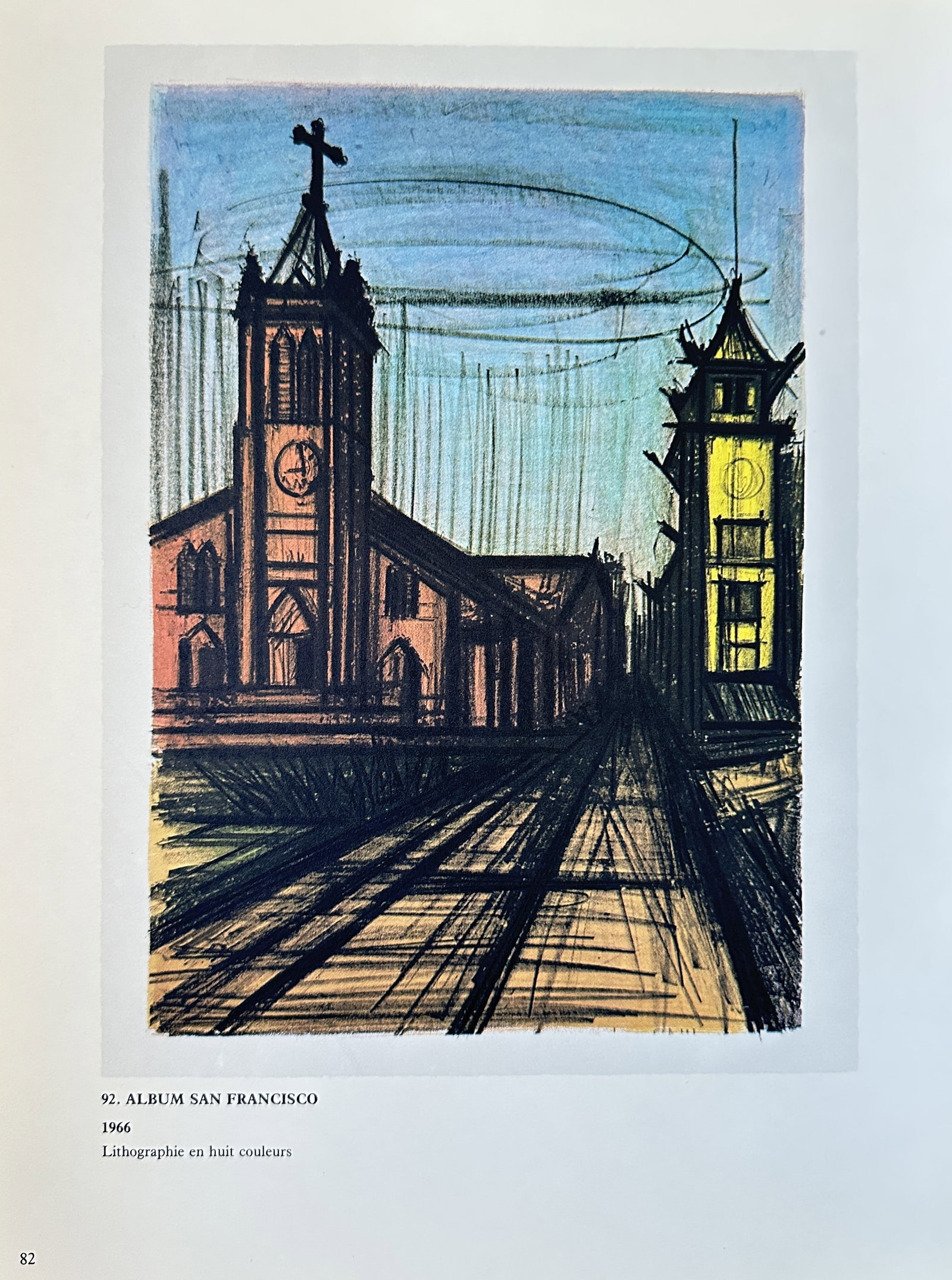 Bernard Buffet, after – San Francisco City Scene – Offset print (20th Century) (1 of 2)