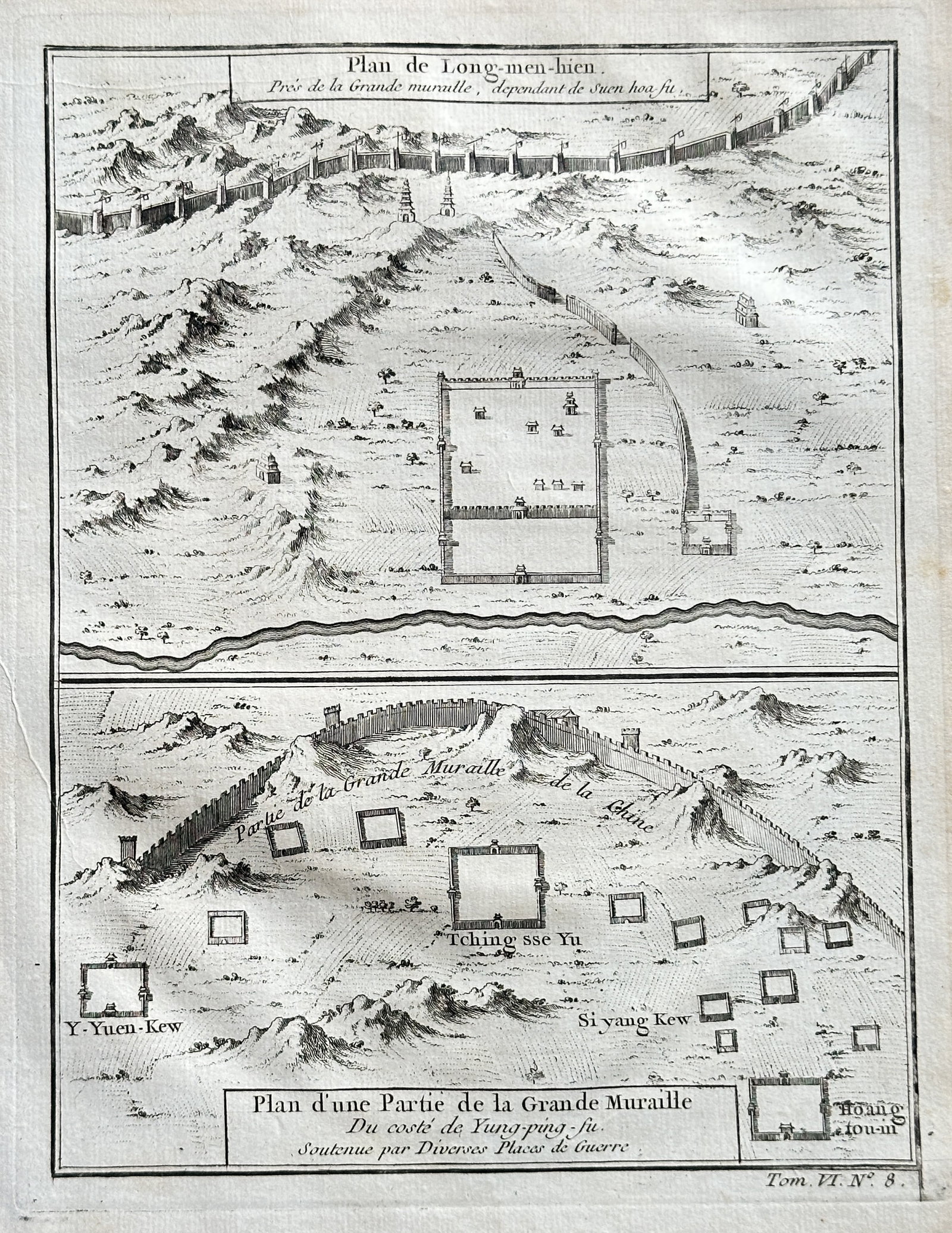 Abbé Antoine François Prévost (1697–1763) – Plans of Fortifications on the Great Wall of (1 of 2)