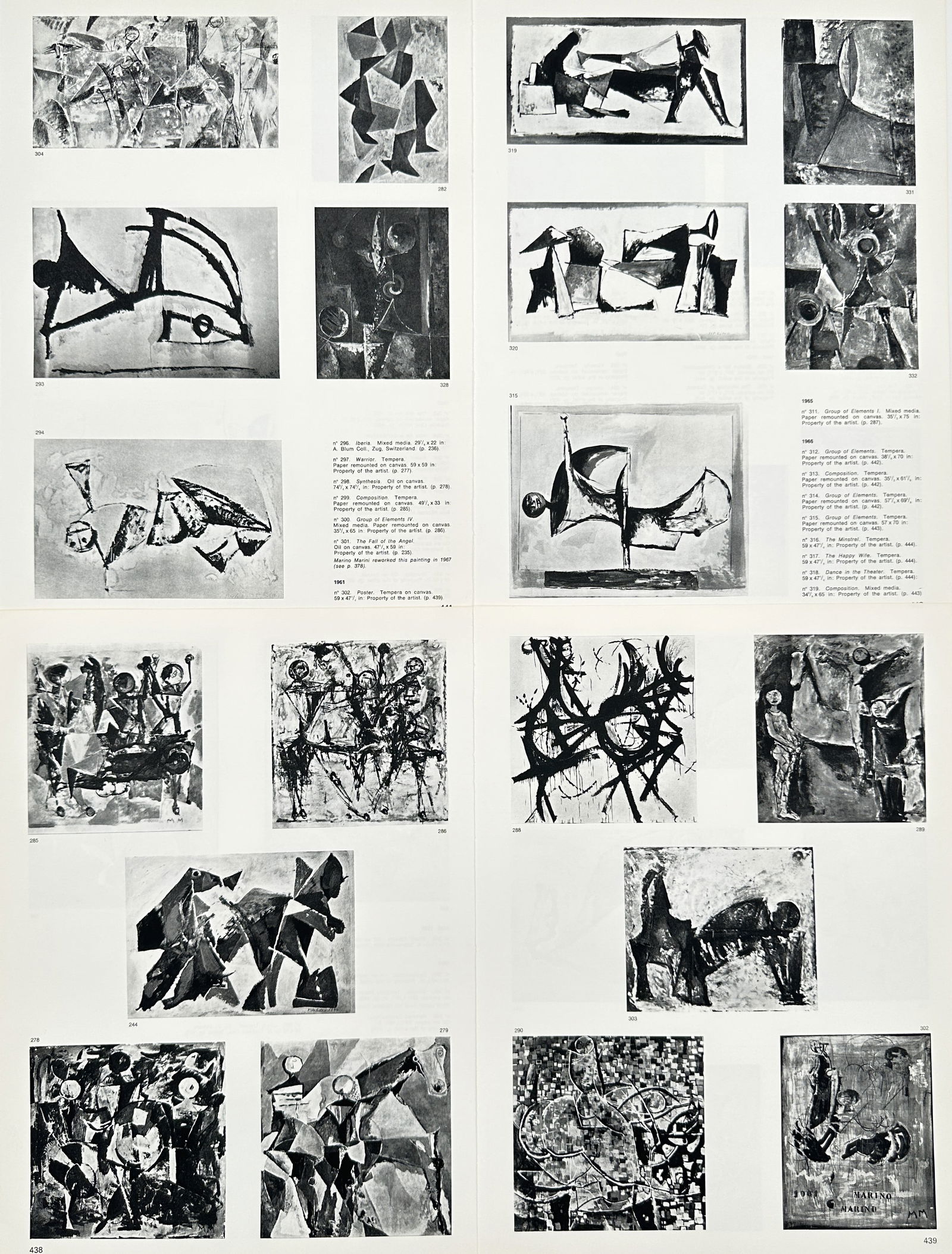 Marino Marini, after – Catalog Page: Recent Edition of Engravings – Offset print (20th Century) (1 of 3)
