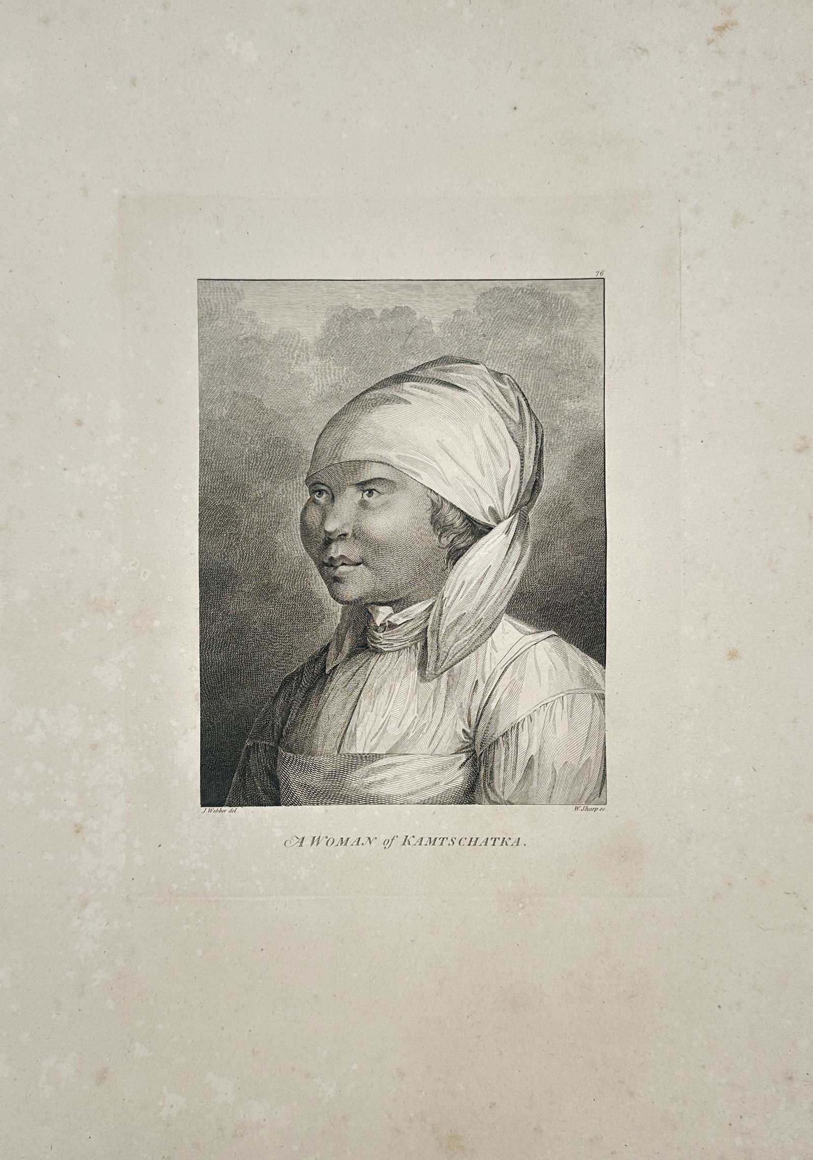 John Webber – A Woman of Kamtschatka – Large folio (1784) (1 of 2)