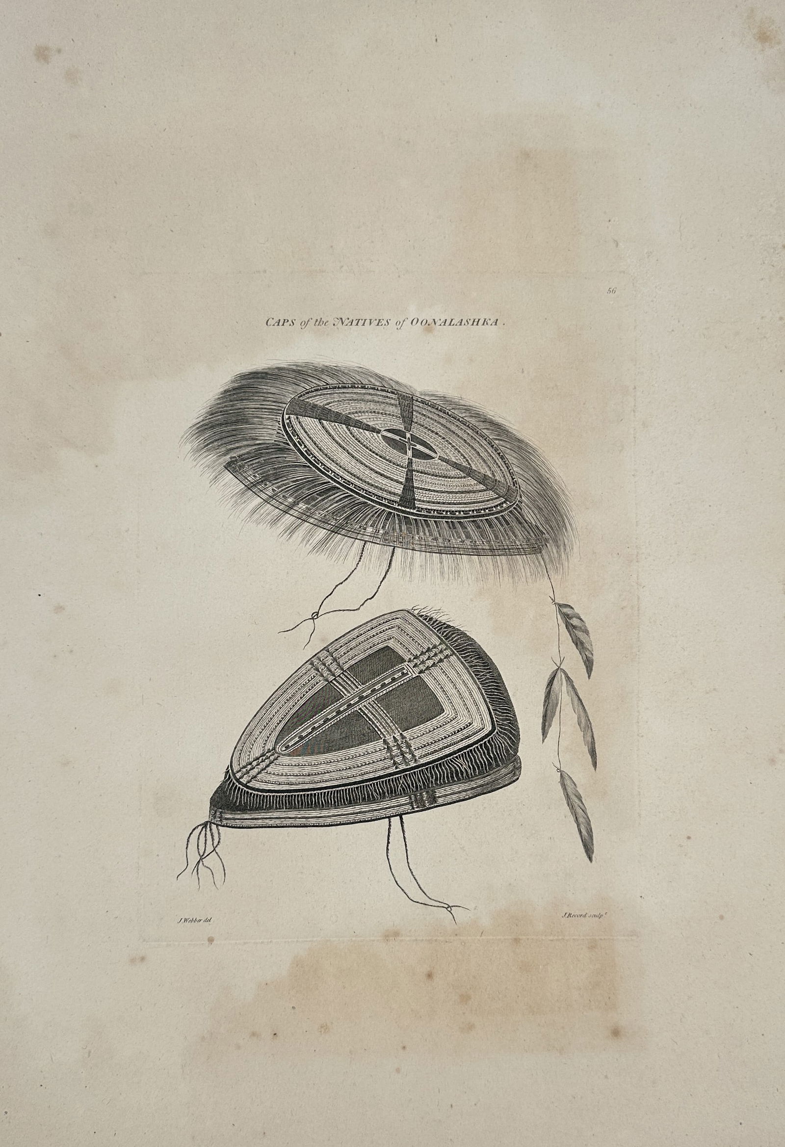 John Webber – Caps of the Natives of Oonalashka – Large folio (1784) (1 of 2)