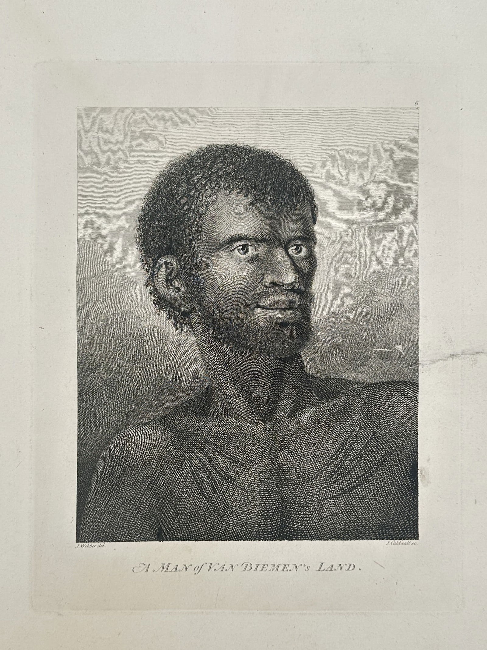 John Webber – A Man of Van Diemen's Land – Large Folio (1784) (1 of 2)