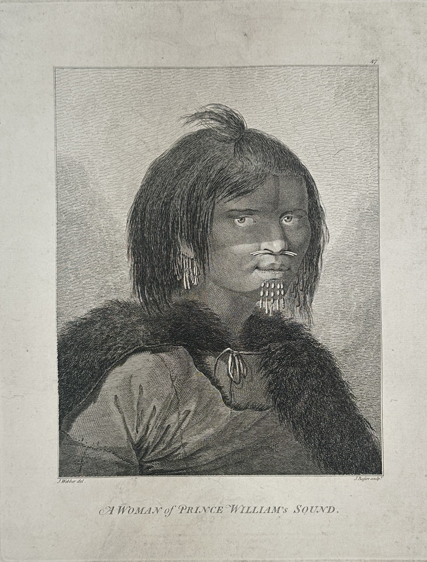 John Webber – A Woman of Prince William's Sound – Large Folio (1784) (1 of 2)