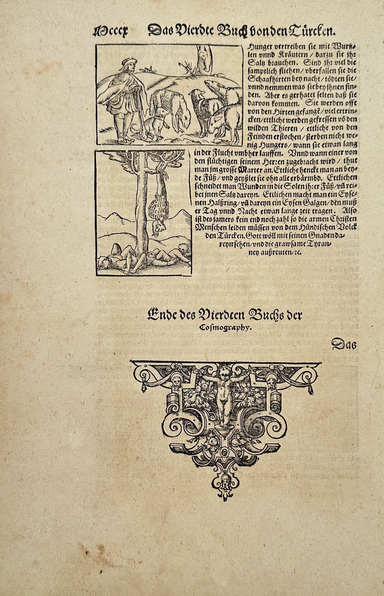 Sebastian Münster – The Fourth Book on the Turks – Woodcut and Letterpress (Circa 1550–1578) (1 of 2)