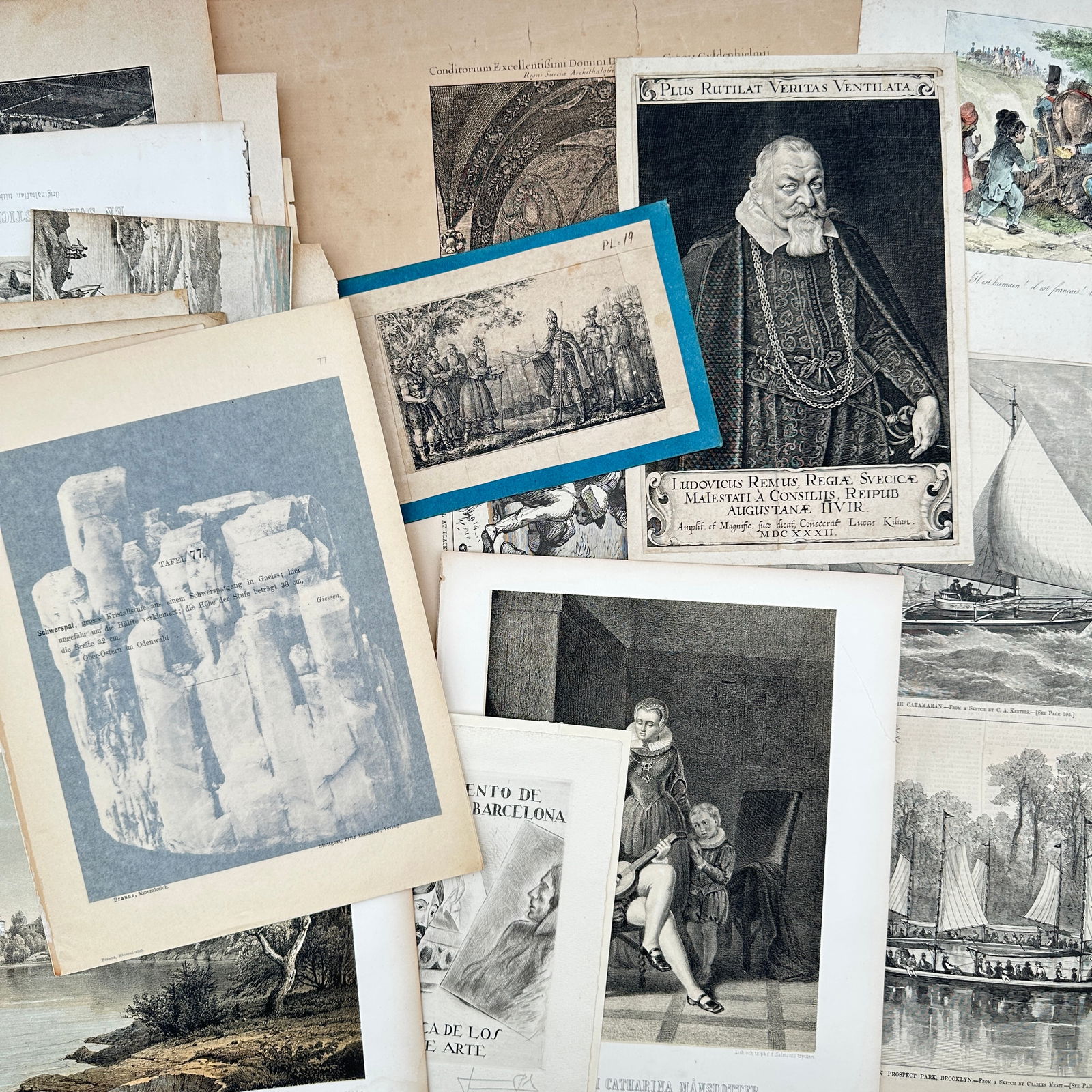 Various Artists – Lot of 80: Assorted Historical Prints featuring King Gustavus Adolphus and the (1 of 5)