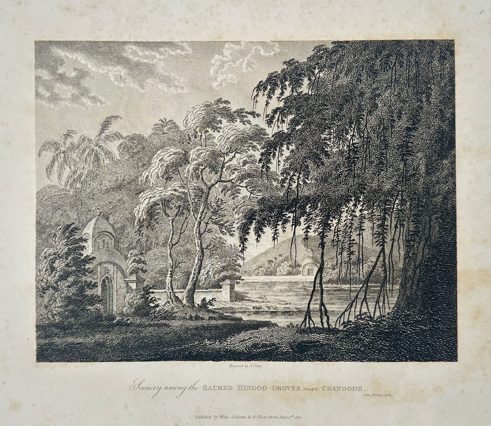 James Forbes – Scenery among the Sacred Hindu Groves near Chandode – Large Folio (Circa 1813) (1 of 2)