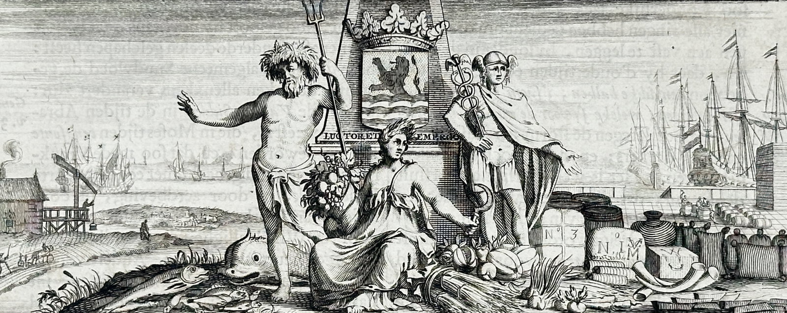 Jan van Vianen – Title Page for Cronyk van Zeeland (Chronicle of Zeeland) – Engraving (18th (1 of 3)