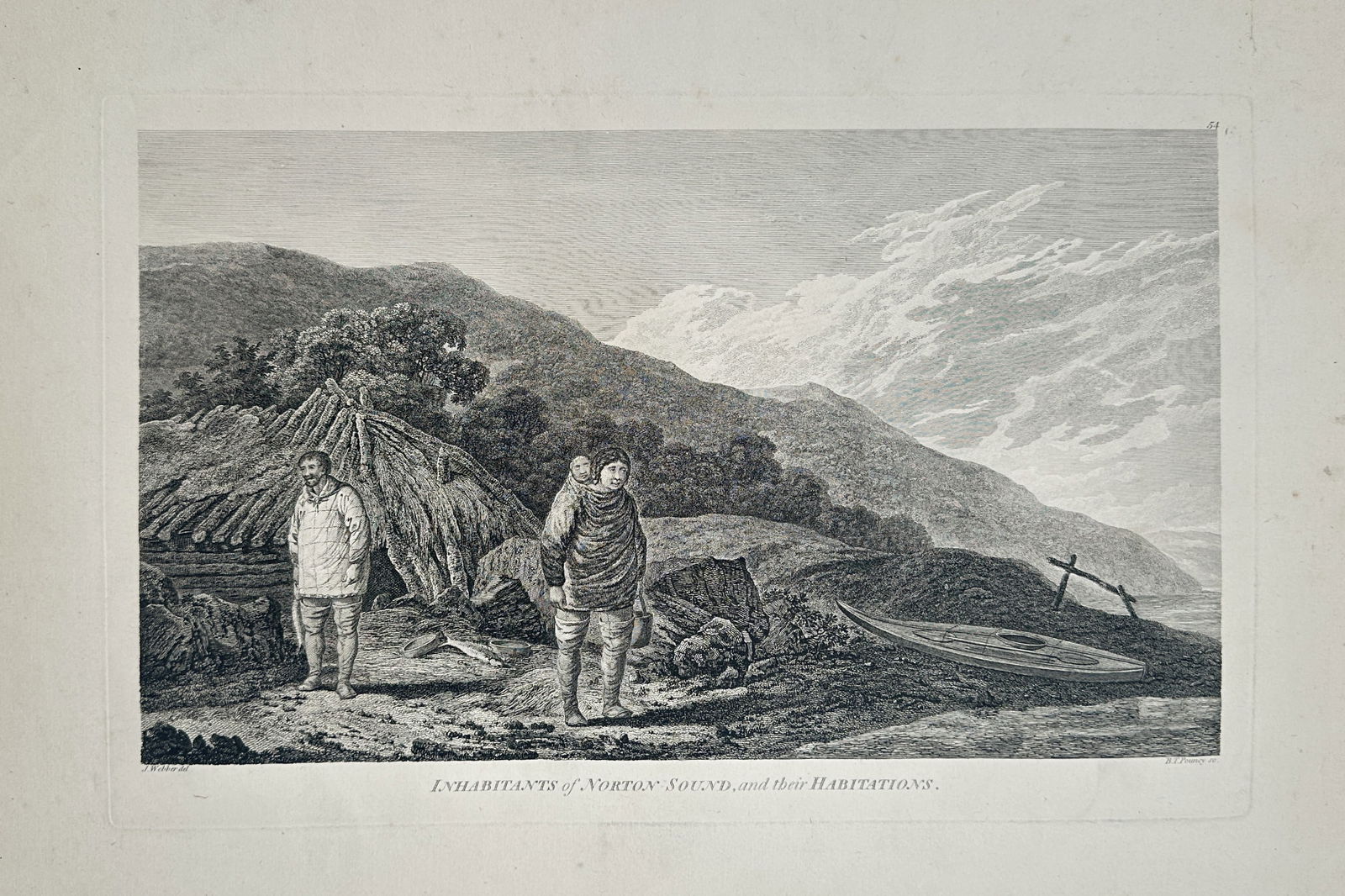 John Webber – Inhabitants of Norton Sound, and their Habitations – Large Folio (1784) (1 of 2)
