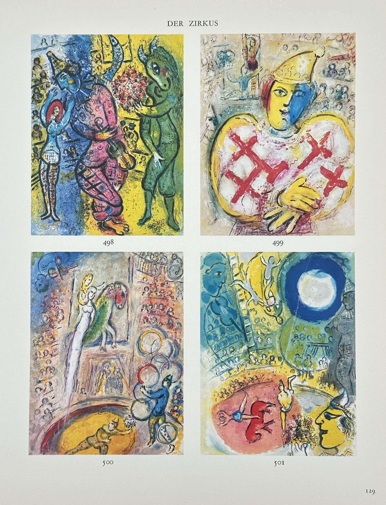Marc Chagall, after – Circus Figures and Scenes – Offset print (20th Century) (1 of 2)