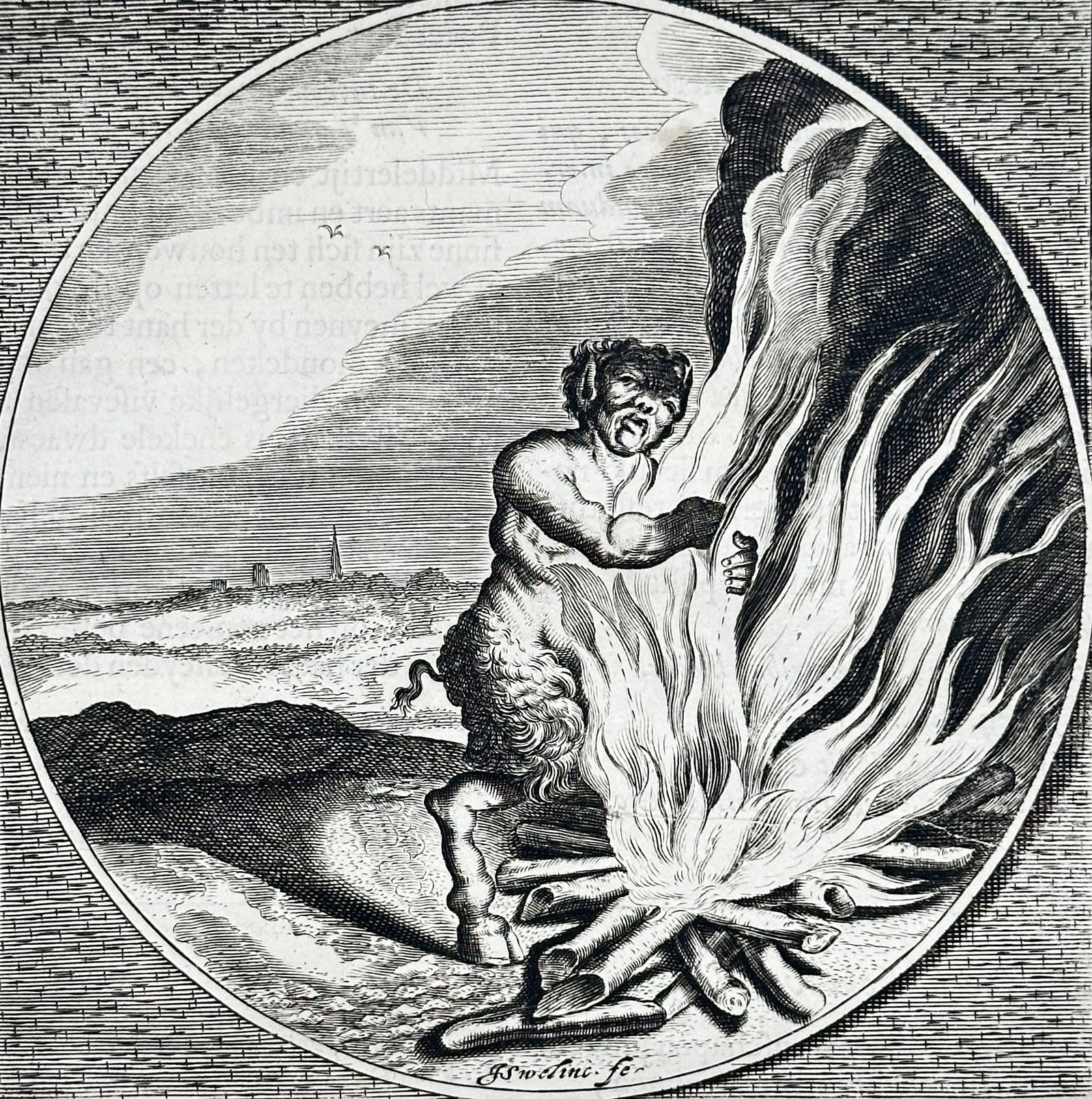 Jacob Cats (1577–1660) – What you do not know, you do not love – Engraving with letterpress: This print is an emblem with accompanying poetry and prose, titled "Quod Non Noris, Non Ames" (What you do not know, you do not love), featuring a central circular engraving. The illustration shows a 