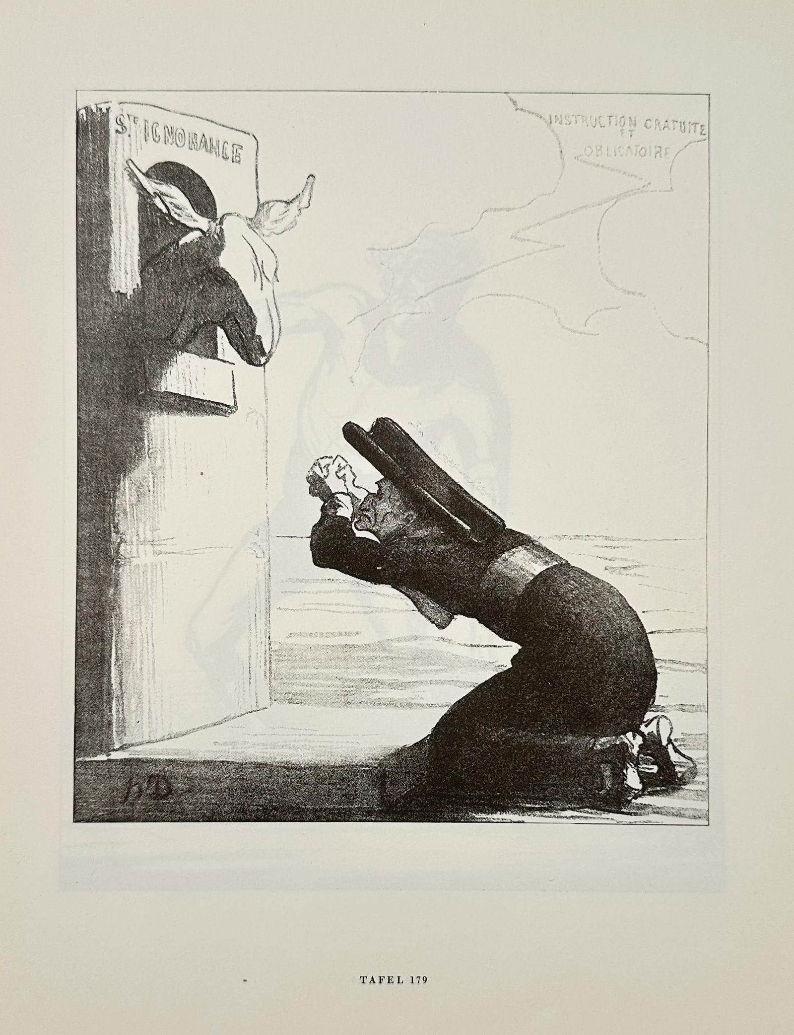 Honoré Daumier (1808–1879), after – Instruction Given for Free and Without Charge (1 of 2)