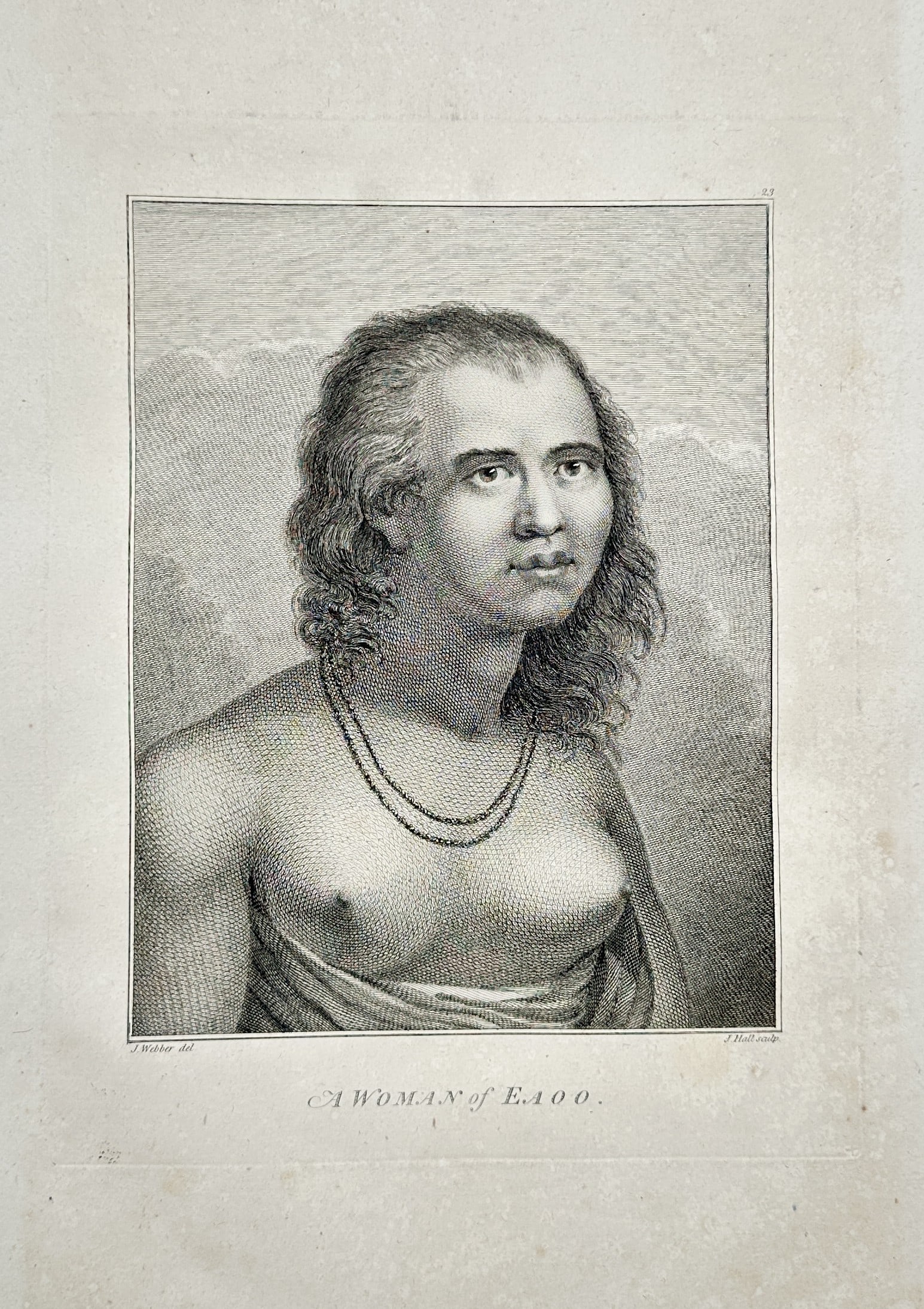 John Webber (1751–1793) – A Woman of Eaoo – Engraving (1784–1788) (1 of 2)