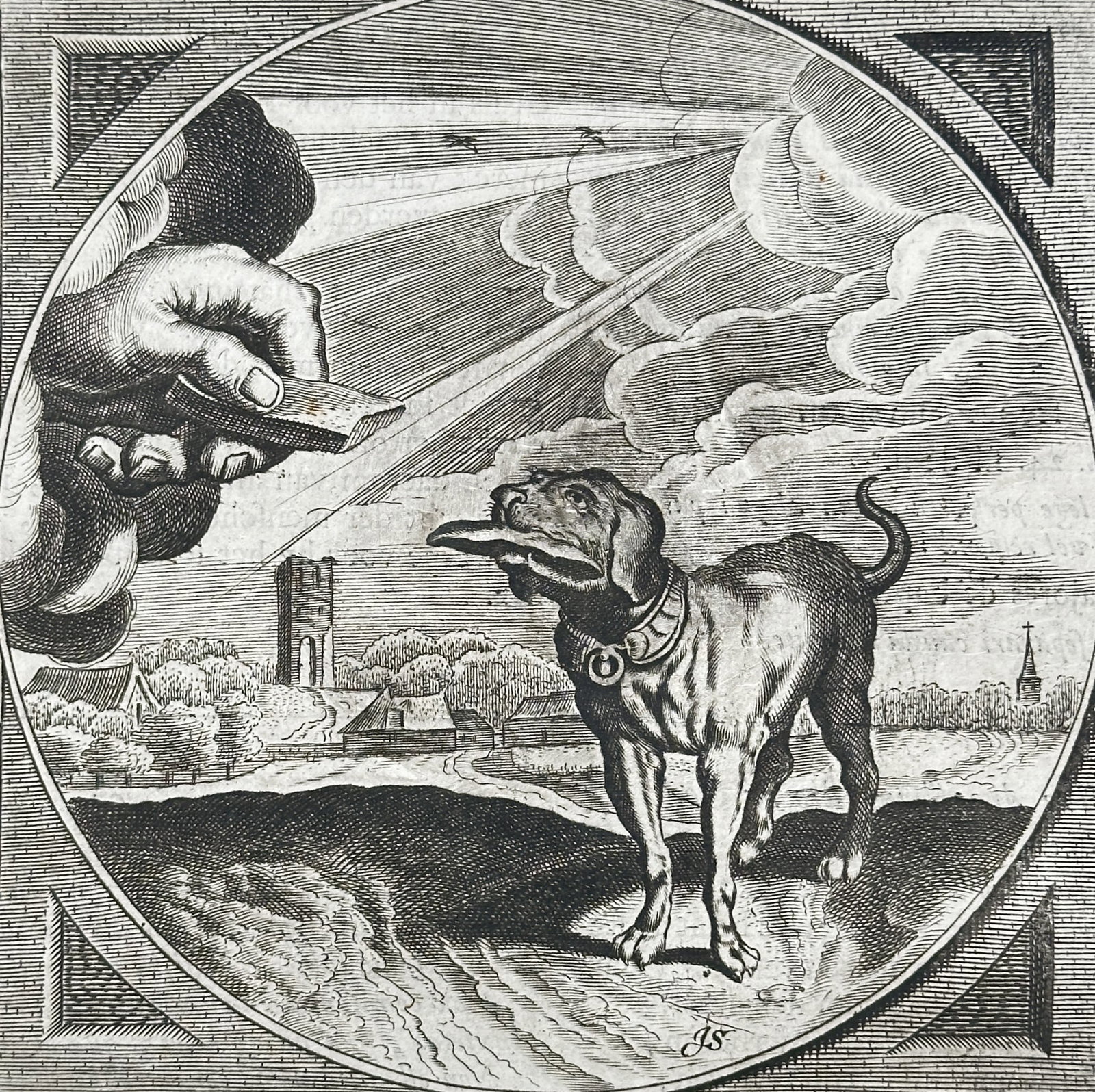 Jacob Cats (1577–1660) – Desire is Immoderate (from an Emblem Book) – Engraving (circa (1 of 3)