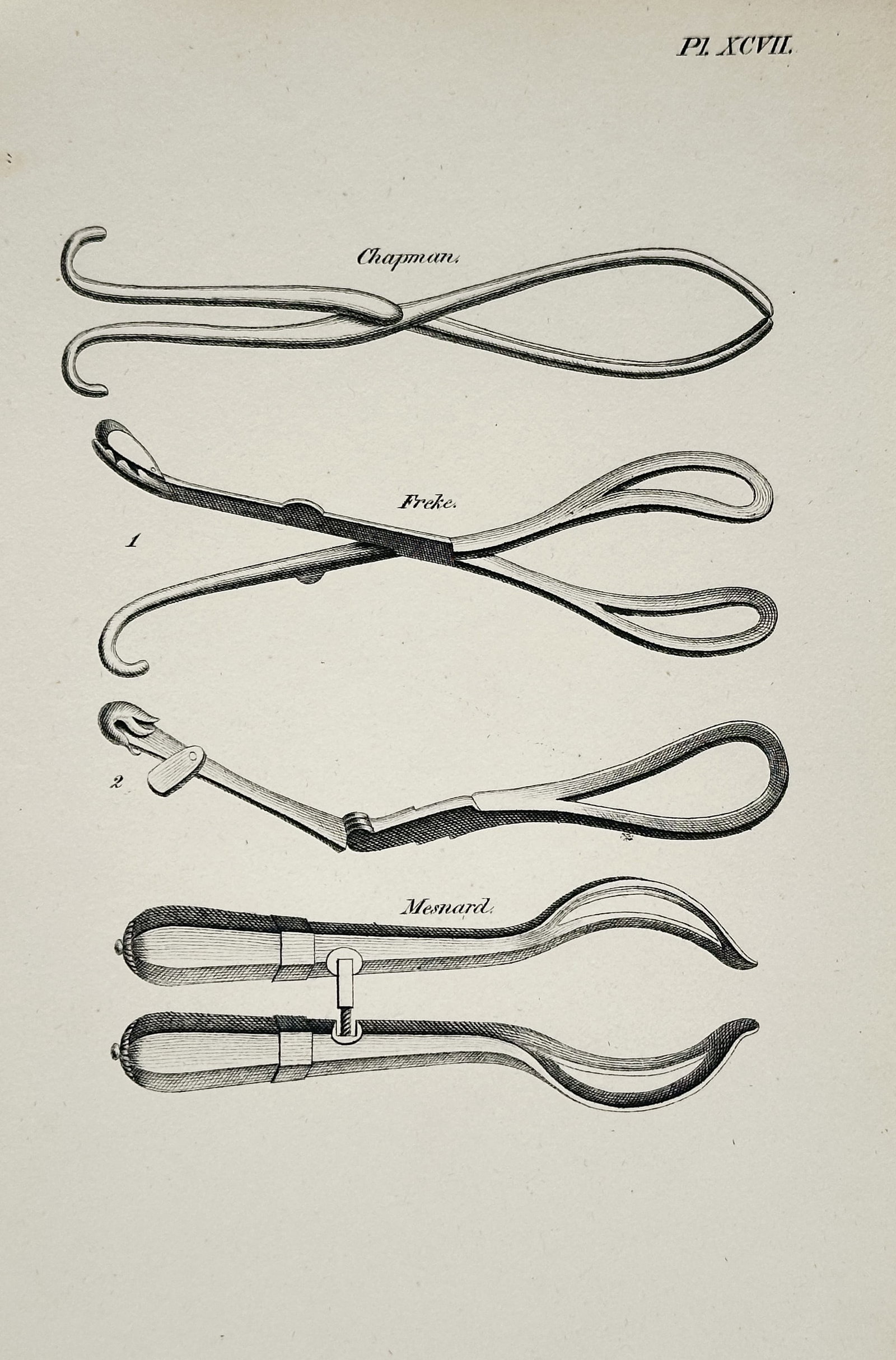 Unknown Artist – Set of Surgical Instruments – Engraving (circa 1830–1850) (1 of 2)