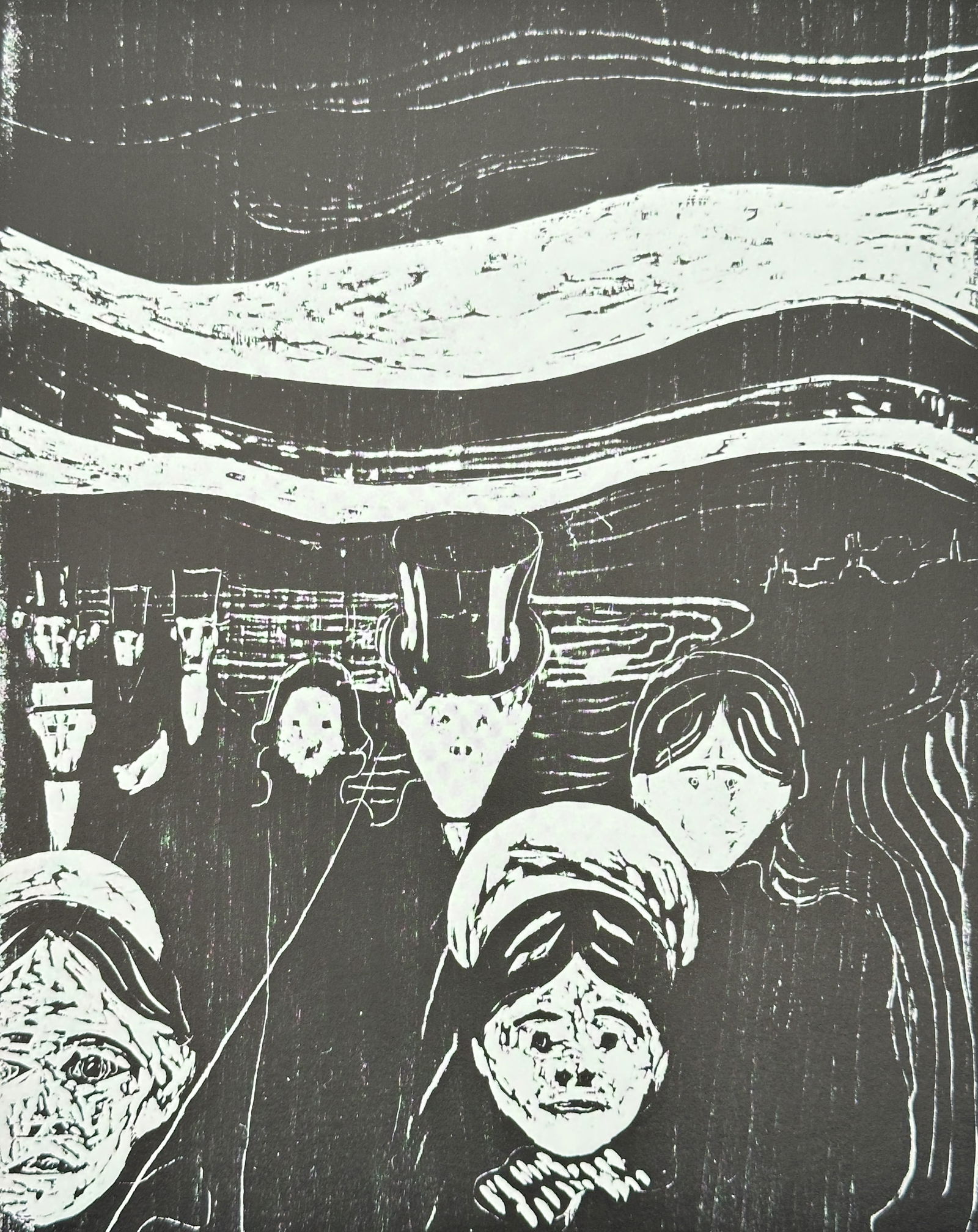 Edvard Munch (1863–1944) – The Scream (or Evening on Karl Johan) – Offset print (1 of 3)
