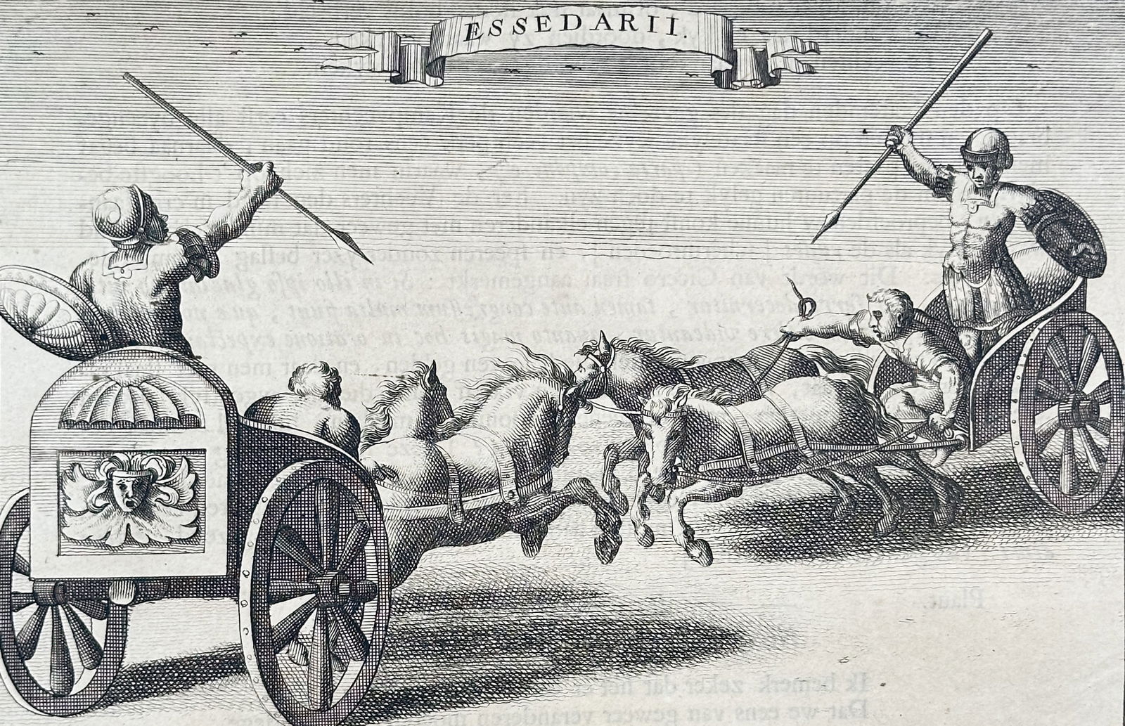Jan Goeree (1670–1731) – Roman Chariot Racing – Engraving (circa 1705–1710) (1 of 3)