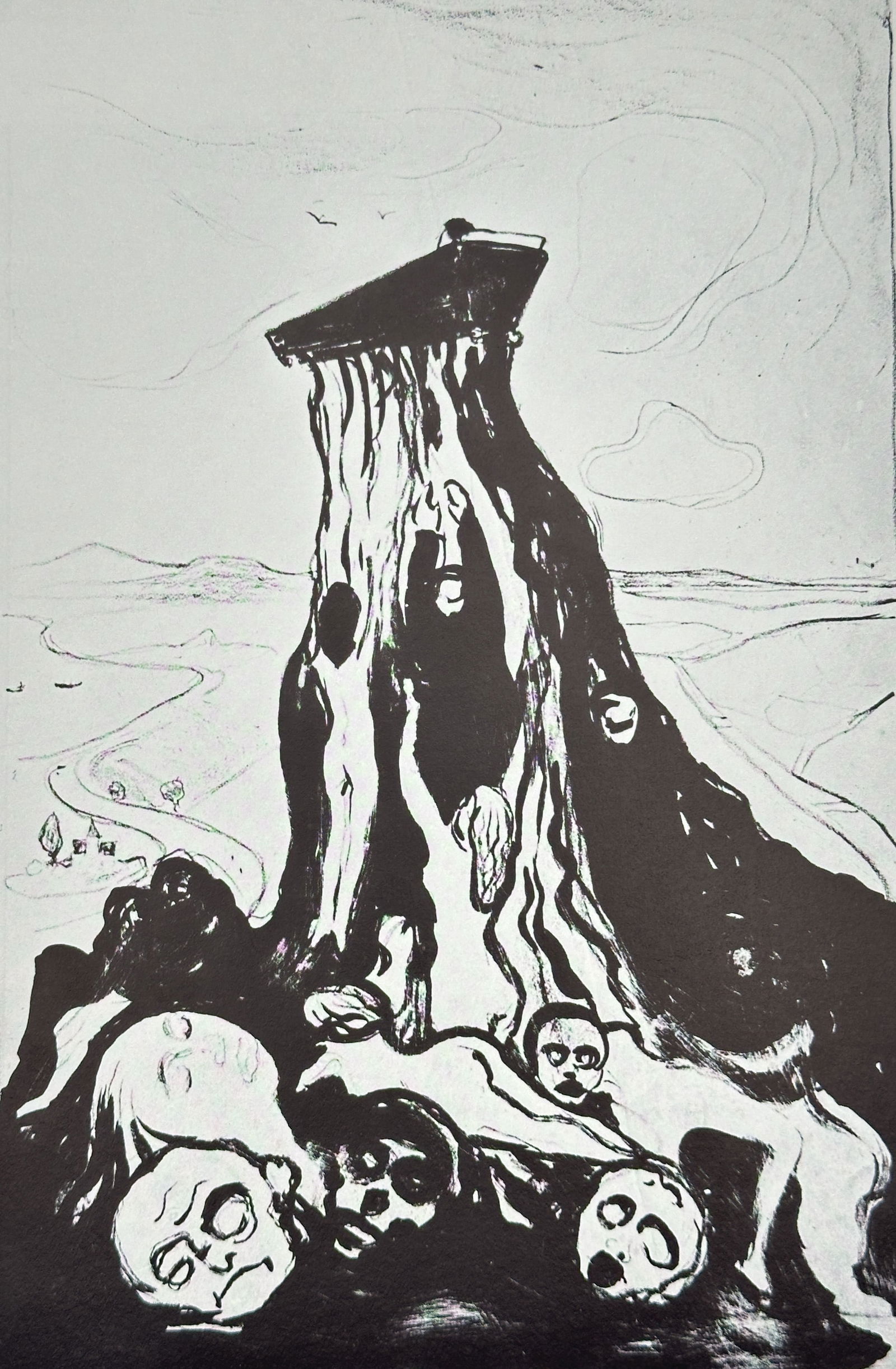 Edvard Munch (1863–1944) – The Mountain – Offset print (20th Century) (1 of 3)