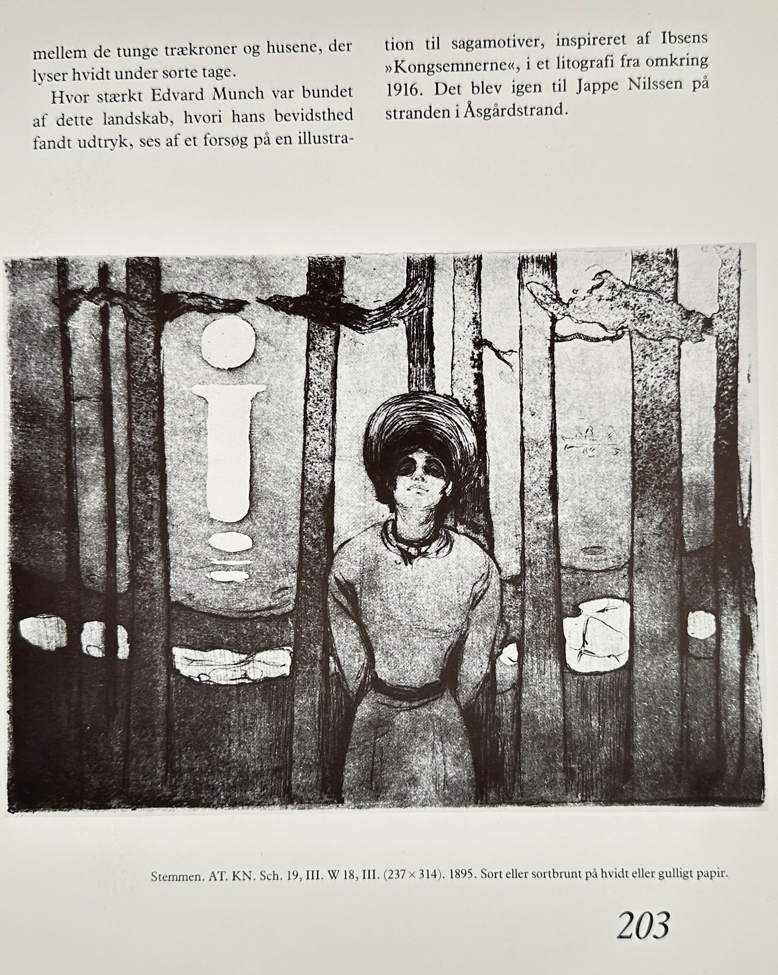 Edvard Munch (1863–1944), after – The Voice (Stemmen) – Offset print (20th Century) (1 of 3)