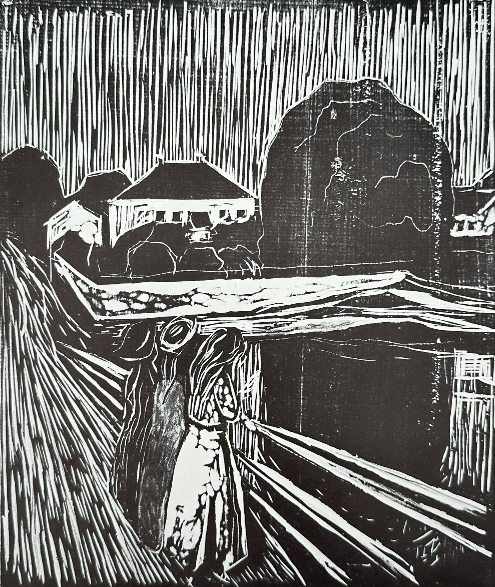 Edvard Munch (1863–1944), after – The Scream (Skrik) – Offset print (20th Century) (1 of 3)