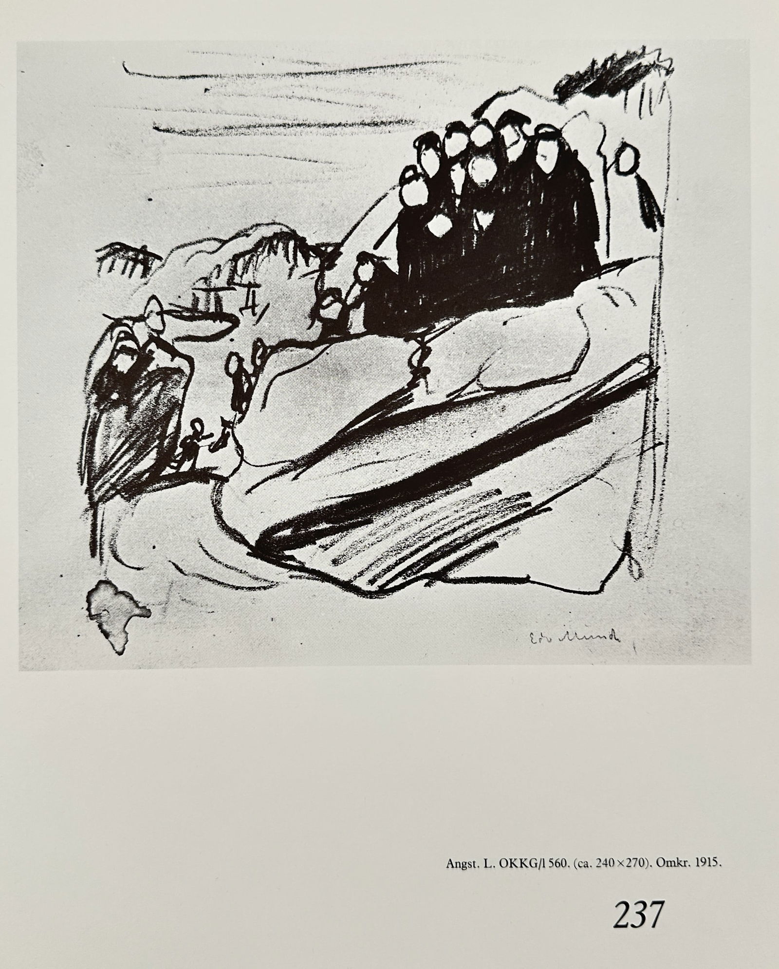 Edvard Munch (1863–1944), after – Anxiety (Angst) – Offset print (20th Century) (1 of 3)
