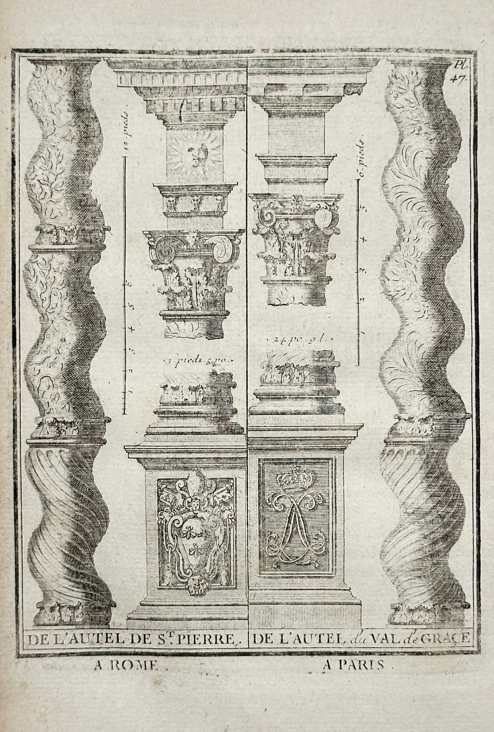 Giacomo Barozzi da Vignola – Comparison of Altar Ornaments from Saint Peter's in Rome (1 of 2)