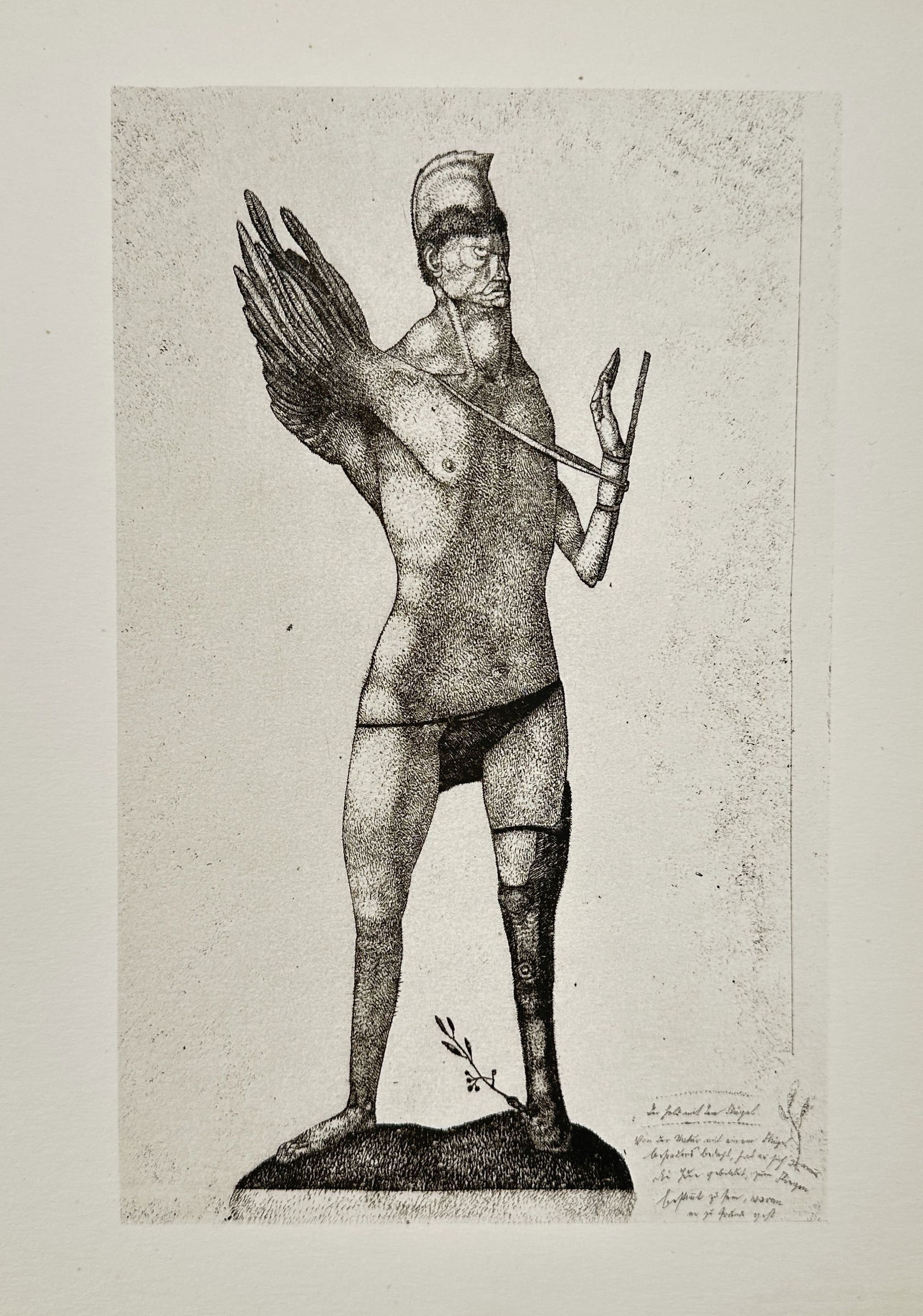 Paul Klee (1879–1940) – The Hero with the Wing – Etching (1904) (1 of 2)