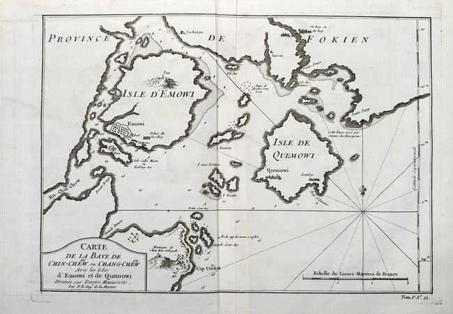 Jacques-Nicolas Bellin (1703–1772) – Map of the Bay of Chin-Chew or Chang-Chew (1 of 3)