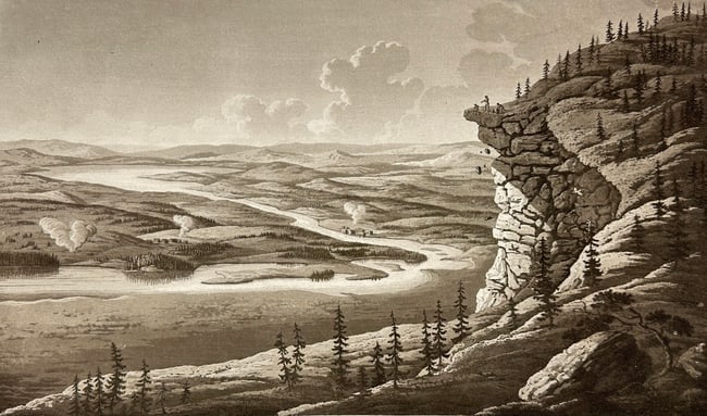 Anders Fredrik Skjöldebrand – Northern-Eastern View from Mount Avasaksa (1 of 3)