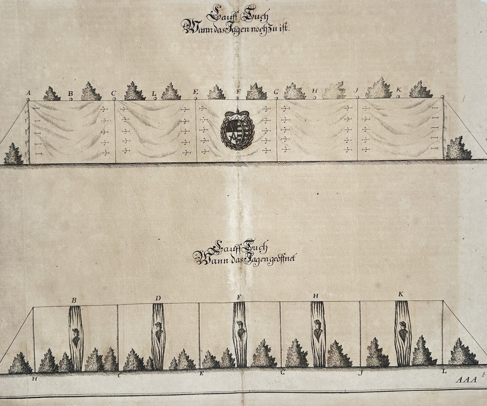 Unknown Artist – Illustration of Perspective and Arrangement – Copperplate engraving (17th (1 of 2)