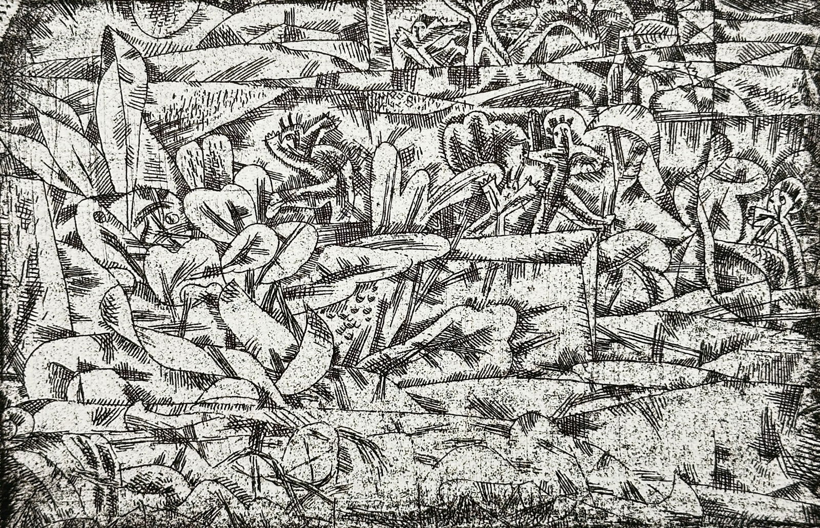 Paul Klee (1879–1940) – Abstract Graphic Composition – Offset print (20th Century) (1 of 3)