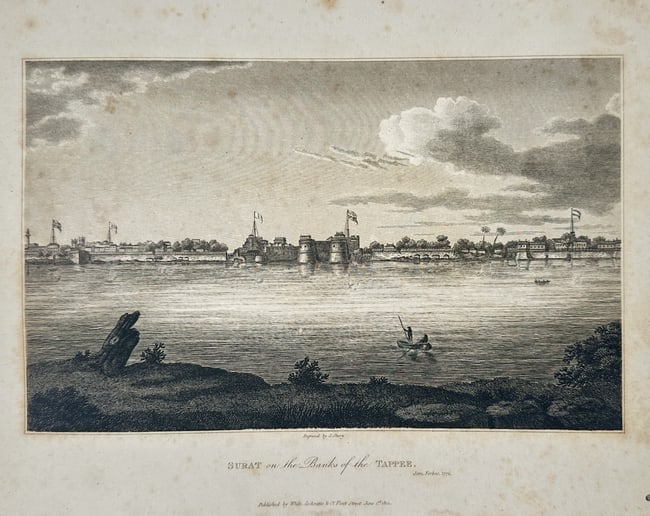 James Forbes – Surat on the Banks of the Taptee – Large Folio (1799) (1 of 2)