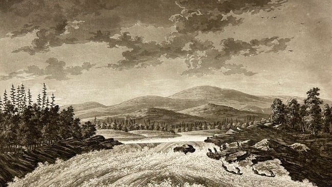 Anders Fredrik Skjöldebrand – Waterfall of Kattila Below the Arctic Circle - Aquatint (1 of 2)