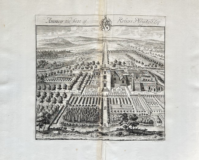 Johannes Kip (Before 1653–1721) – Amney, the Seat of Robert Pleydell, Esq.(England) (1 of 2)