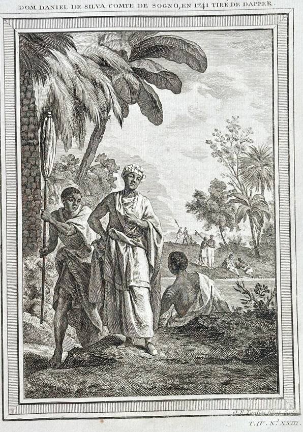 Antoine-François Prévost – Dom Daniel de Silva, Count of Soyo, from Dapper (1 of 2)
