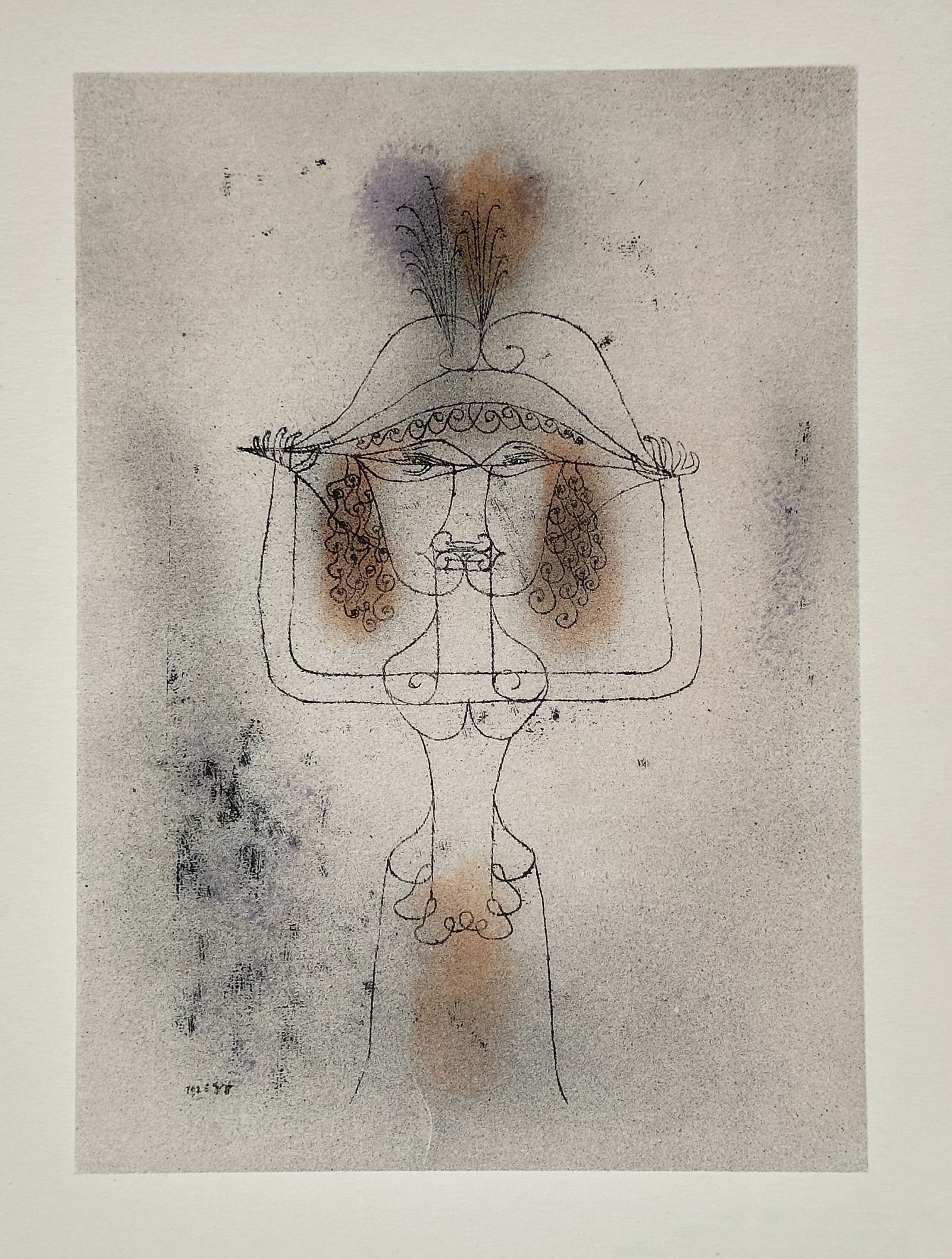 Paul Klee (1879–1940) – Stylized Female Figure – Offset print (20th Century) (1 of 2)