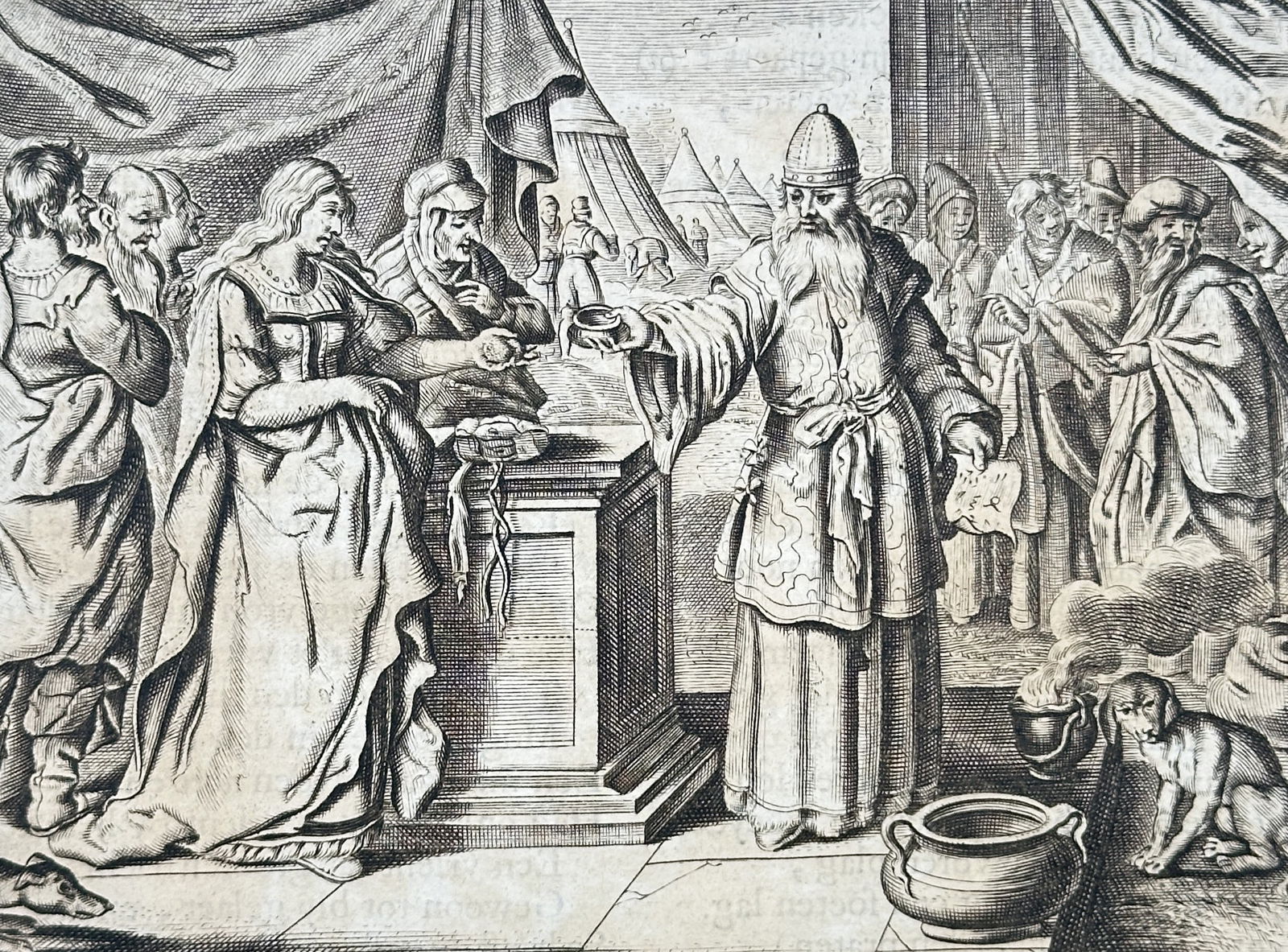 Jacob Cats – Emblem of the Sea Voyage (Moralizing Leaf) – Copperplate engraving (17th Century) (1 of 3)