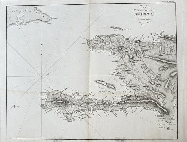 Ambroise Tardieu (1788–1841) – Map of Caribbean - French Part of St. Domingue (1 of 2)