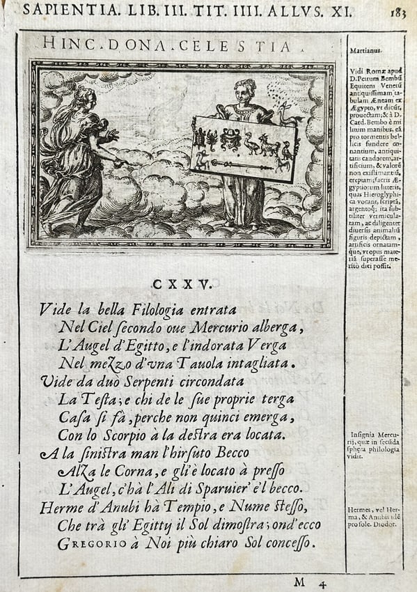 Unknown Artist – Hence the Heavenly Gifts: Allegory of Philology and Mercury (1 of 2)