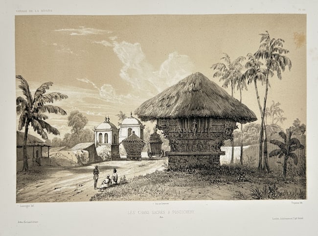 Barthélémy Lauvergne (1805–1859) – The Five Saches at Pulo-Nias – Lithograph (1 of 1)