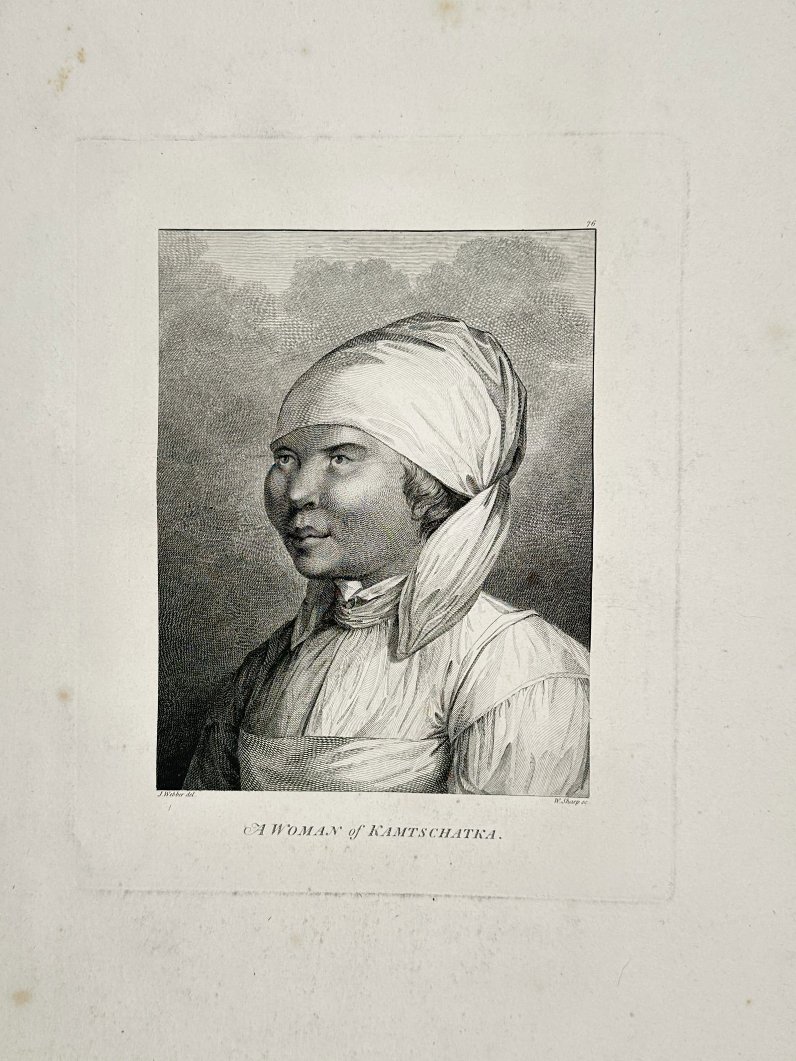 John Webber (1751–1793) – Portrait of a Woman of Kamchatka – Illustration (1784) (1 of 2)