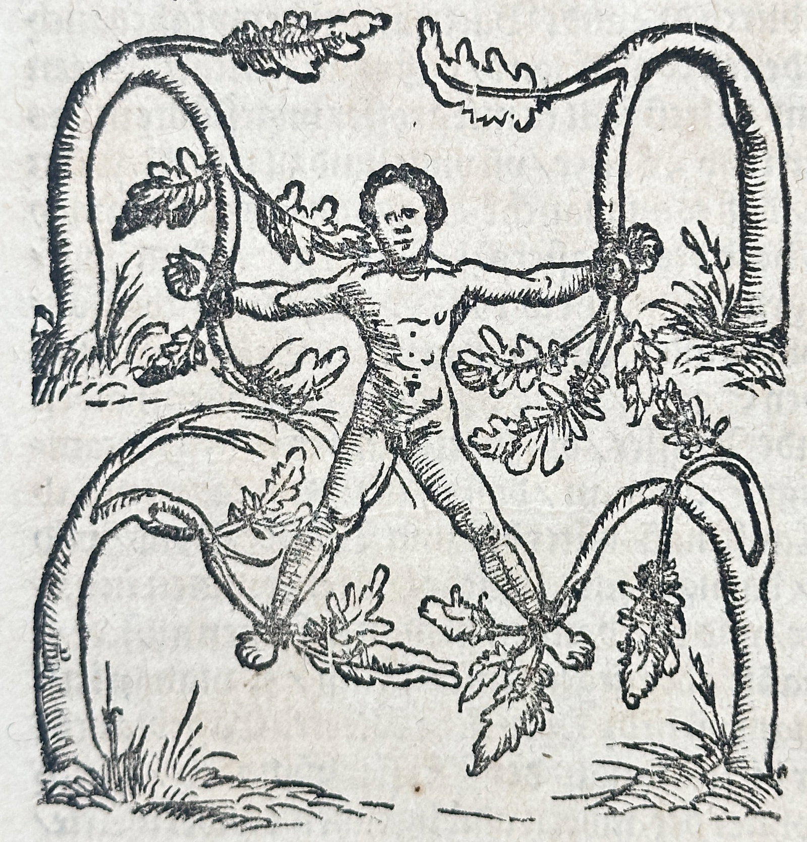 Sebastian Munster (1488–1552) – The Torture of King Darius in Bactria from Munster – (1 of 3)