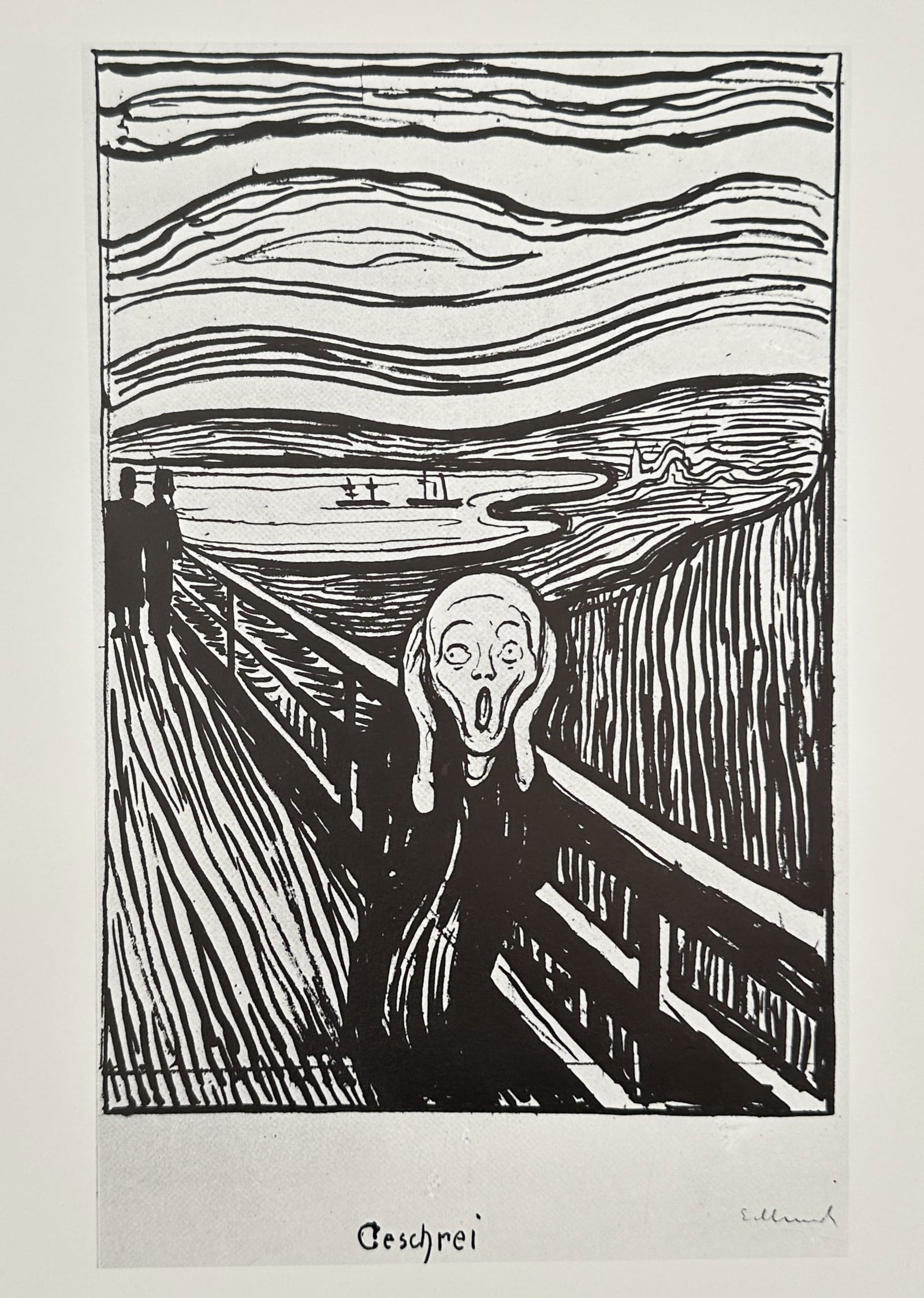 Edvard Munch (1863–1944),after – The Scream – offset print (20th Century) (1 of 2)