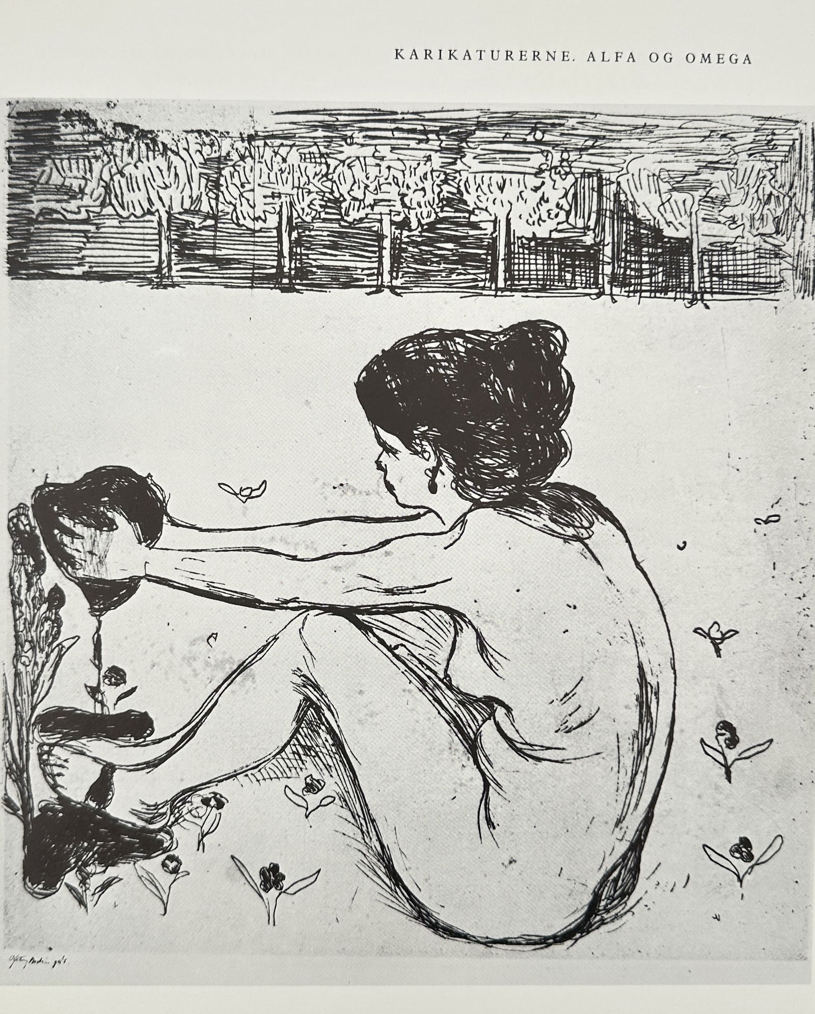 Edvard Munch (1863–1944),after – Omega Weeping from Alfa og Omega – offset print (1 of 2)
