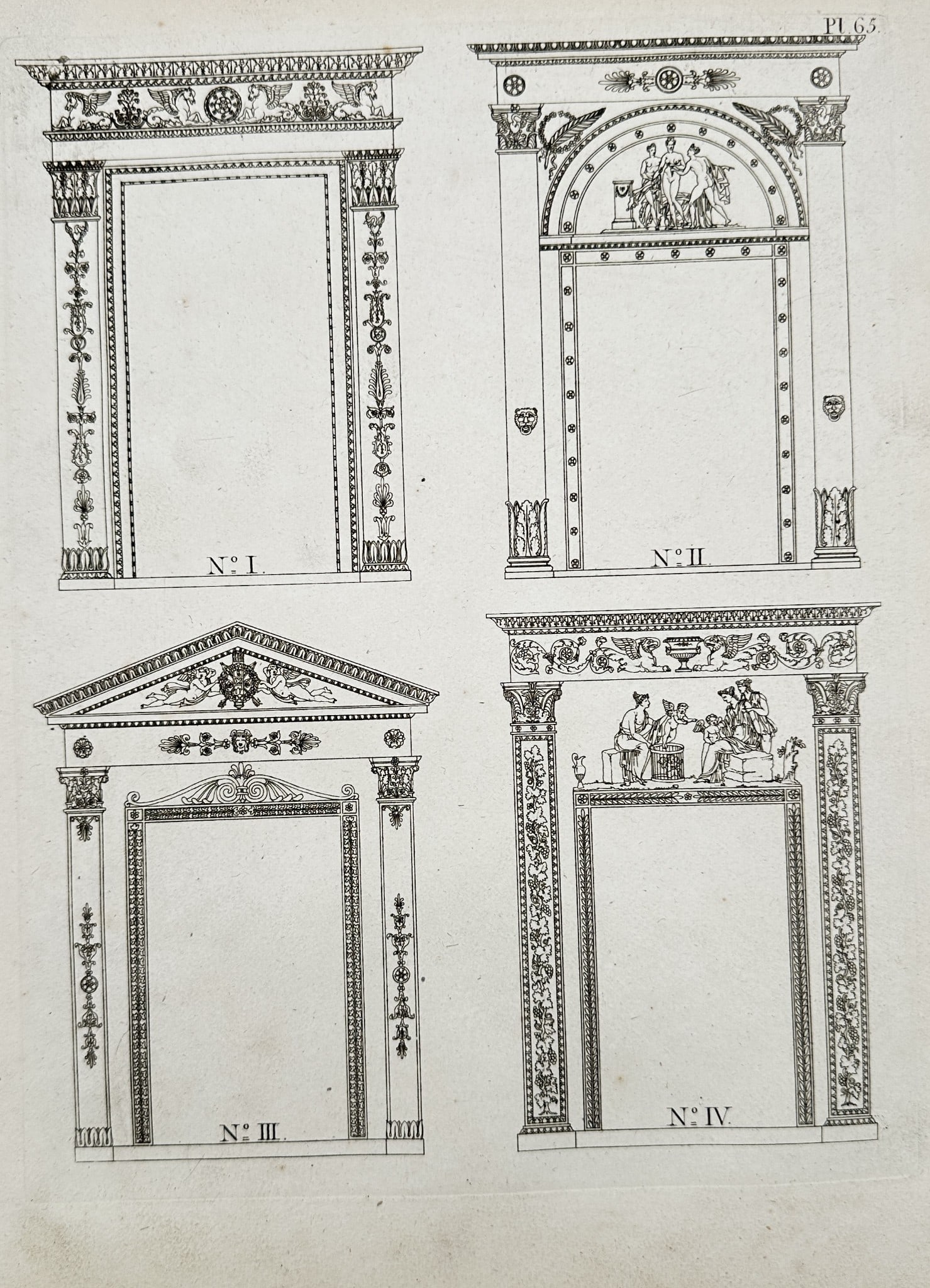 Joseph Beunat (19th century) - Designs for Ornamental Door and Window Frames (1 of 2)