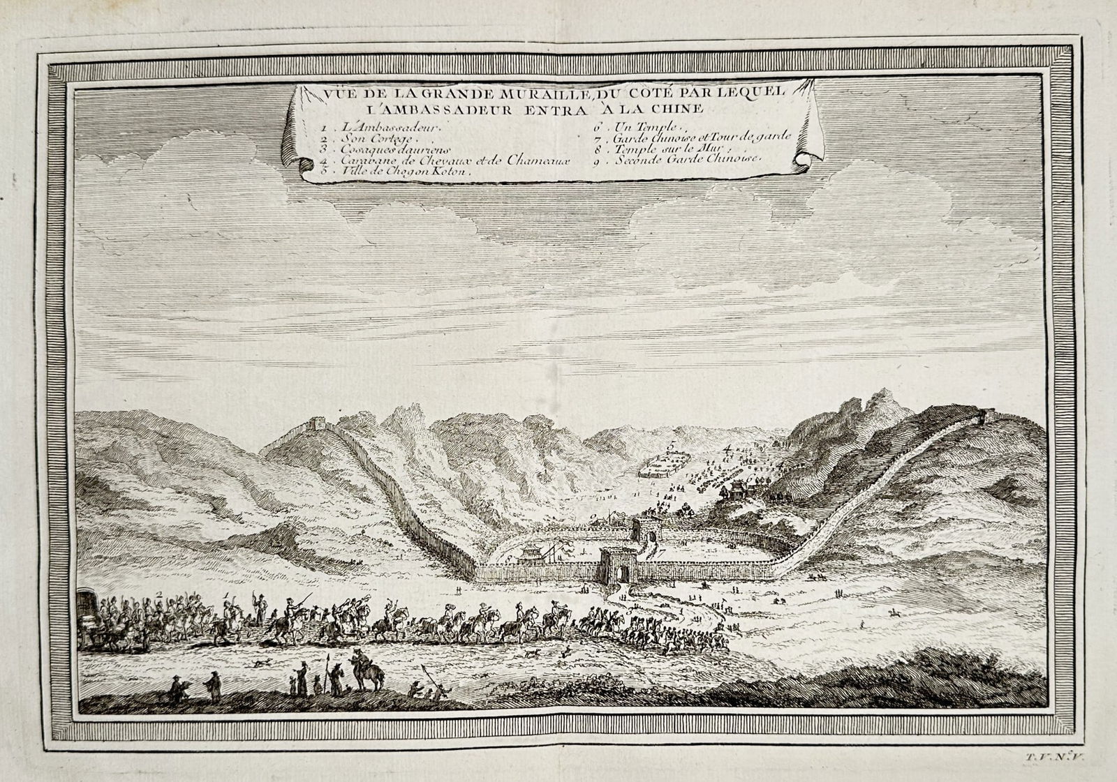 Abbé Prévost (1697–1763) – Topographical View of a Pass Entering China (1 of 2)